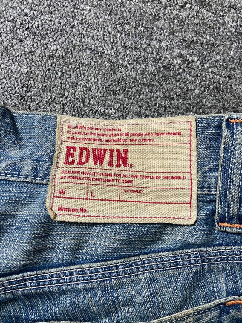 Edwin Vintage EDWIN Genuine Distressed Jeans (143) Size US 37 - 3 Thumbnail