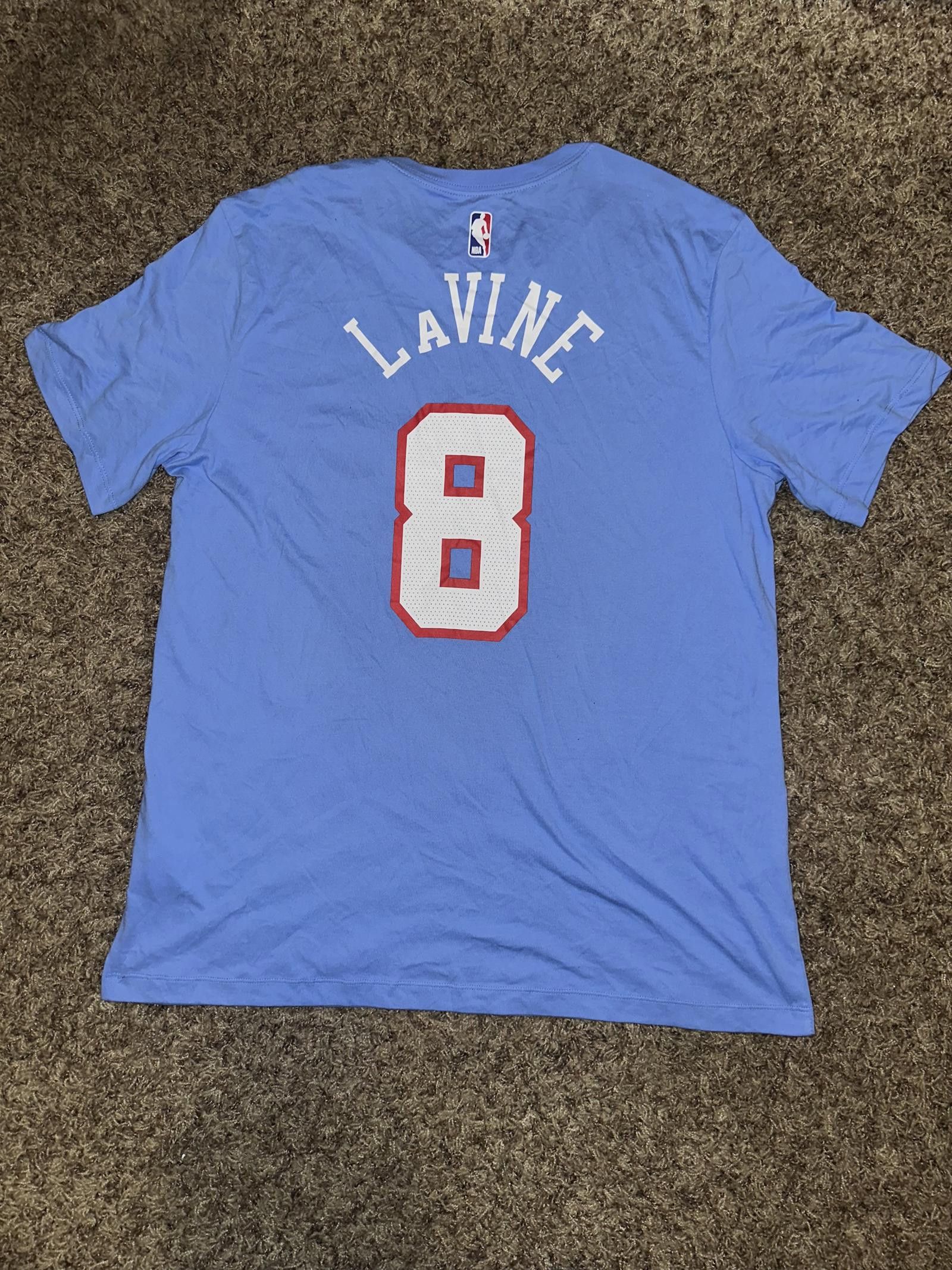 Nike Chicago Bulls Zach LaVine Nike Blue 2019/20 City T-Shirt Size US L / EU 52-54 / 3 - 5 Thumbnail
