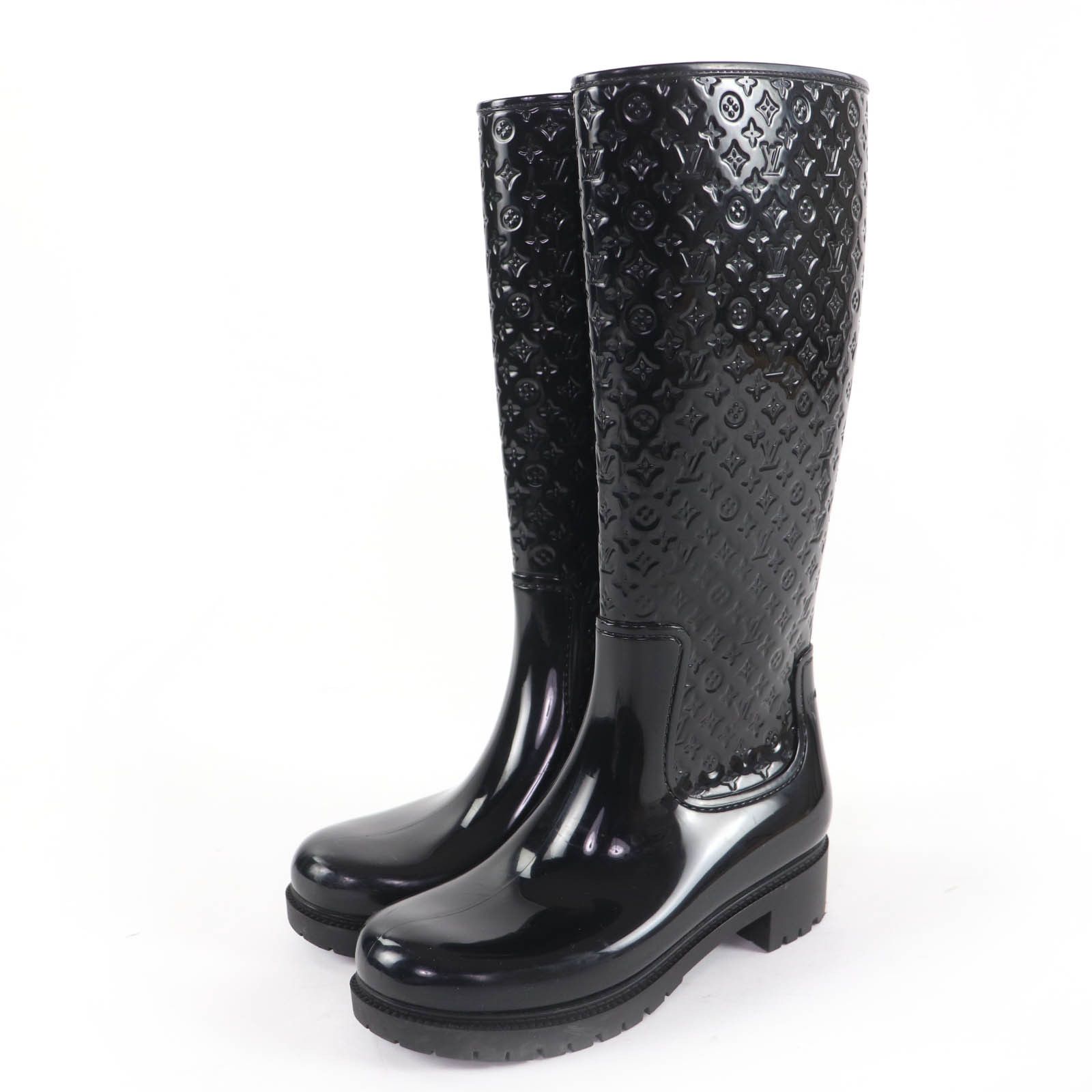 Louis Vuitton Louis Vuitton Louis Vuitton Monogram Rubber Boots Plastic / Synthetic Shoes DUTY FREE for USA Size ONE SIZE - 1 Thumbnail
