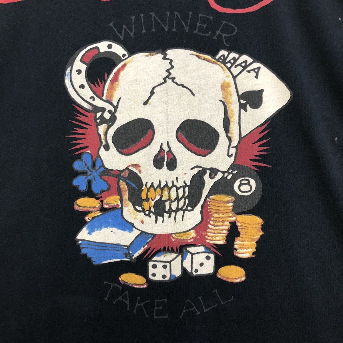 Ed Hardy Thrashed Ed Hardy By Christian Audigier Skull Photo Tee Size US L / EU 52-54 / 3 - 4 Thumbnail