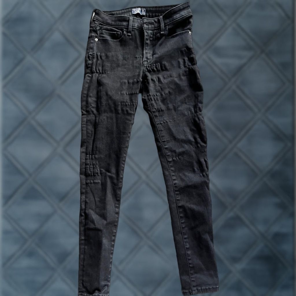 Abercrombie & Fitch ABERCROMBIE & FITCH Jeans Womens Size 25 Black Mid Rise Super Skinny Ankle Denim Size 42" / US 20 - 1 Thumbnail