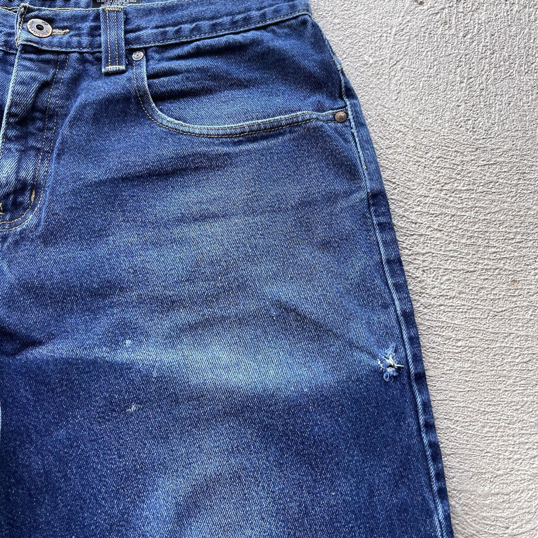 Anchor Blue VINTAGE Anchor Blue Jeans 36x32 Baggy Distressed Denim Pants 90s Grunge Mens Size US 36 / EU 52 - 4 Thumbnail