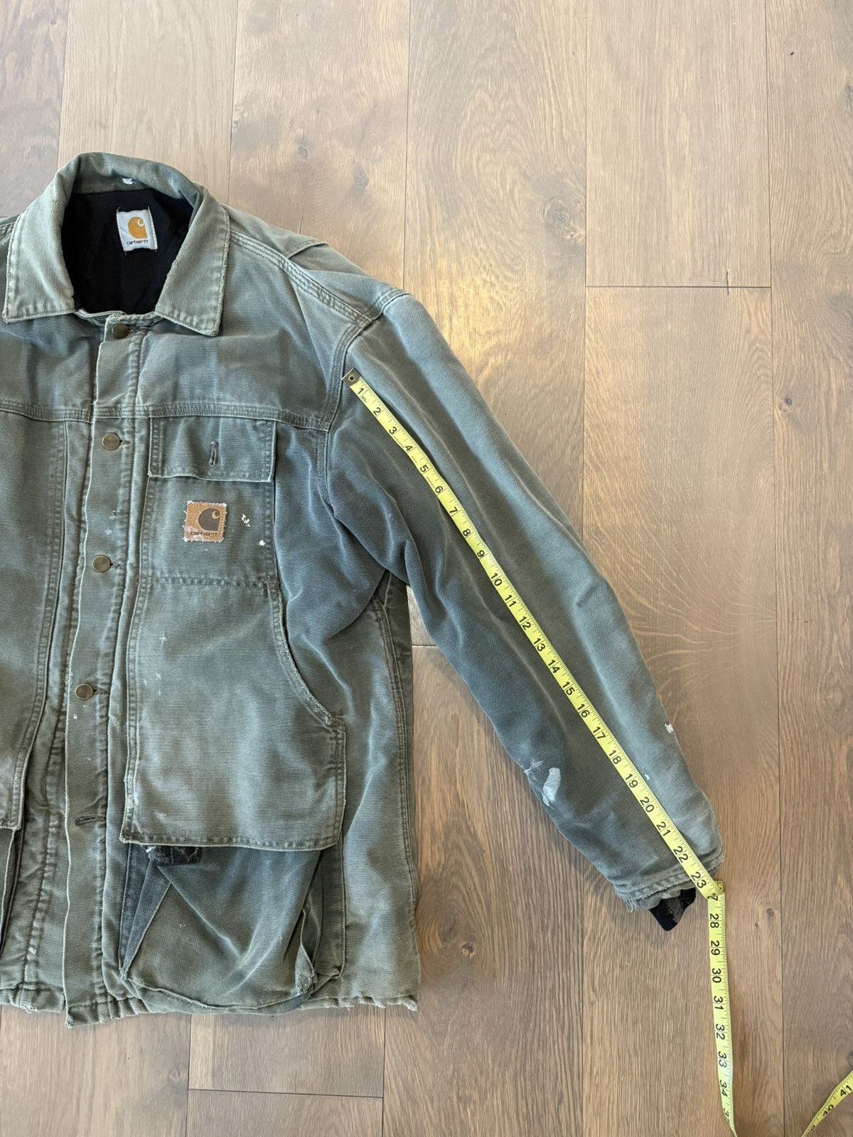 Carhartt Vintage Carhartt Green Workwear Chore Jacket – Size M Size US M / EU 48-50 / 2 - 2 Thumbnail
