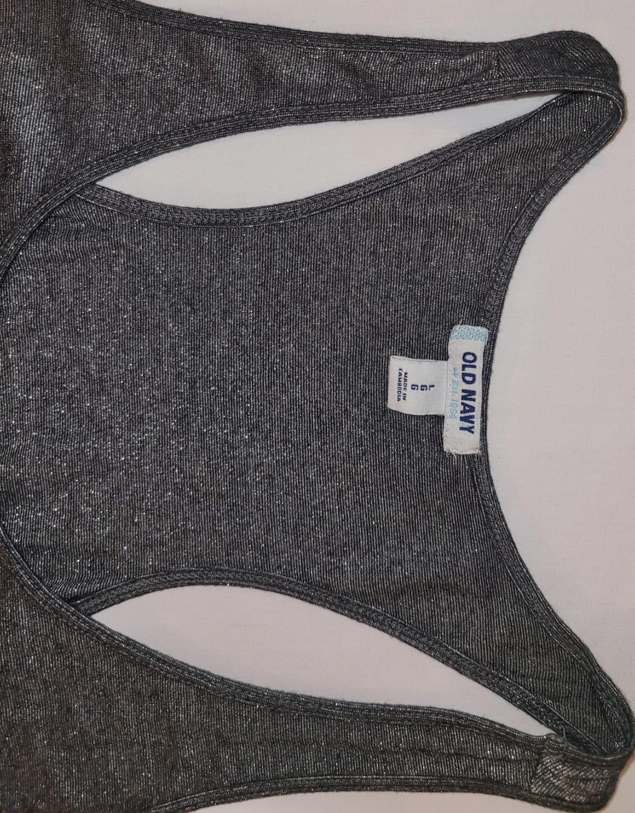 Old Navy Old Navy women's LG silver tank top Size L / US 10 / IT 46 - 3 Thumbnail
