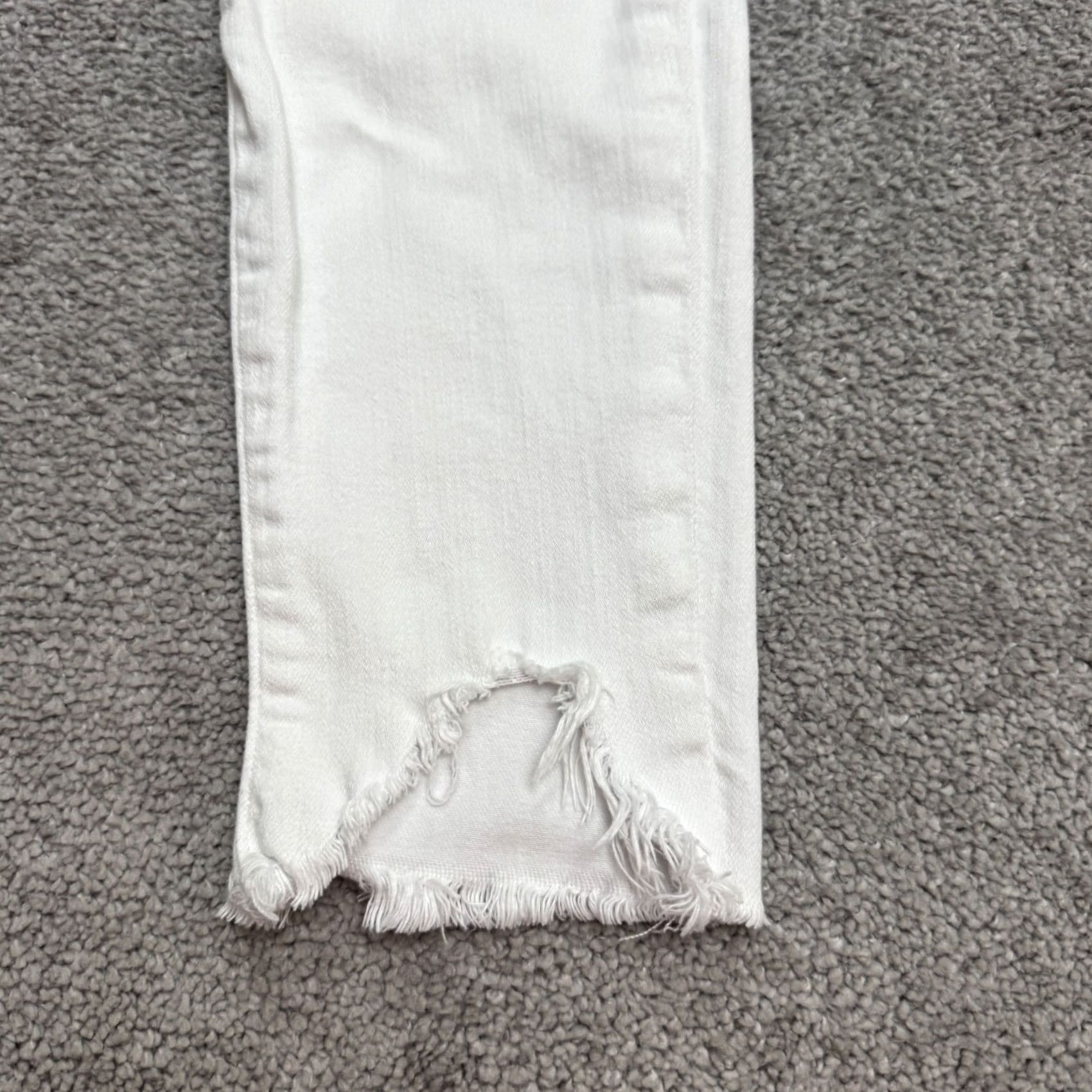 7 For All Mankind 7 For All Mankind The High Waist Ankle Skinny Denim Jeans Women 25 White Raw Hem Slim 5-Pocket Mens Womens Boys Girls City Streetwear Vintage No Size 42" / US 20 - 4 Thumbnail
