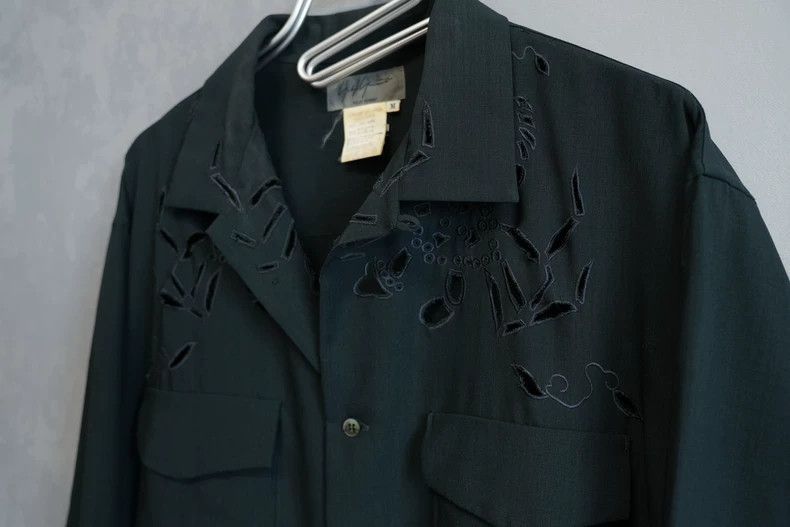 Yohji Yamamoto Yohji Yamamoto Yohji Yamamoto Floral Embroidered Shirt Size US M / EU 48-50 / 2 - 5 Thumbnail