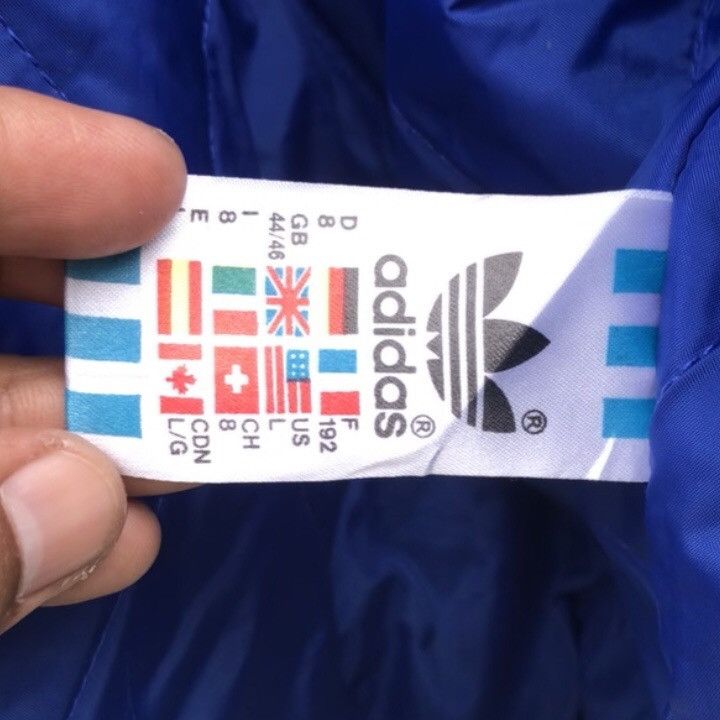 Adidas Vintage Rare/80s Adidas Big Logo Embroidered Nylon Jacket Size US L / EU 52-54 / 3 - 19 Thumbnail