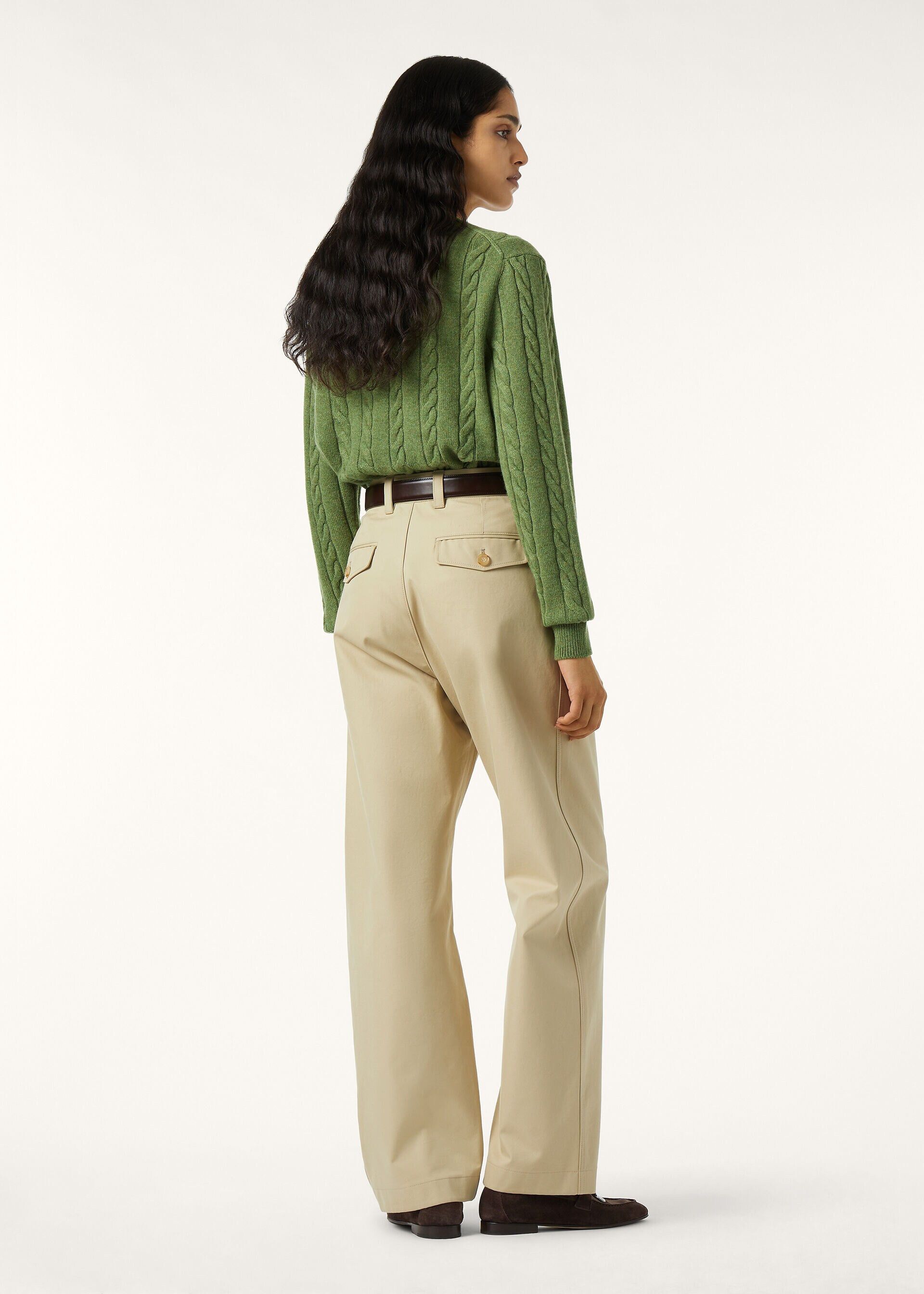 Loro Piana os11x0426 FAQ4509 Cedar Crewneck Sweater Eden Path Melange Size S / US 4 / IT 40 - 5 Thumbnail