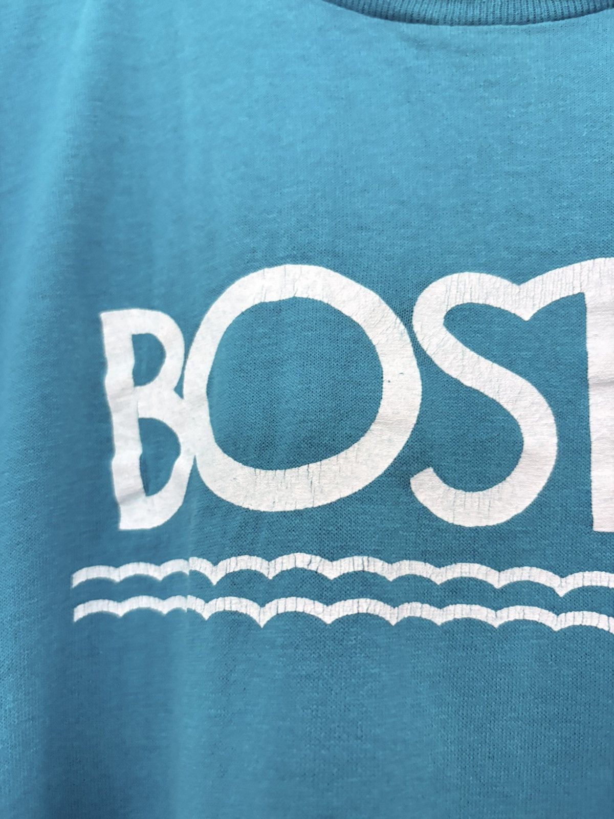 Vintage 80’s Boston, Massachusetts Vintage Faded Blue Tee Size US M / EU 48-50 / 2 - 4 Thumbnail