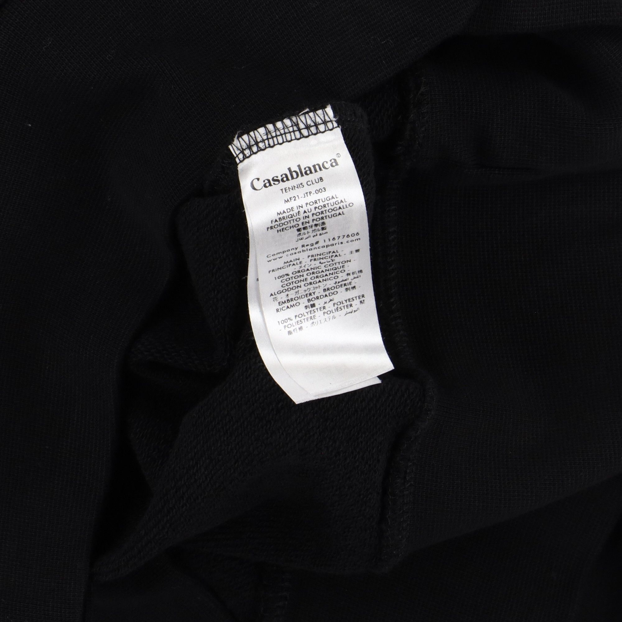 Casablanca Black Embroidered Racing Cherub Logo Hoodie Size US XS / EU 42 / 0 - 6 Thumbnail