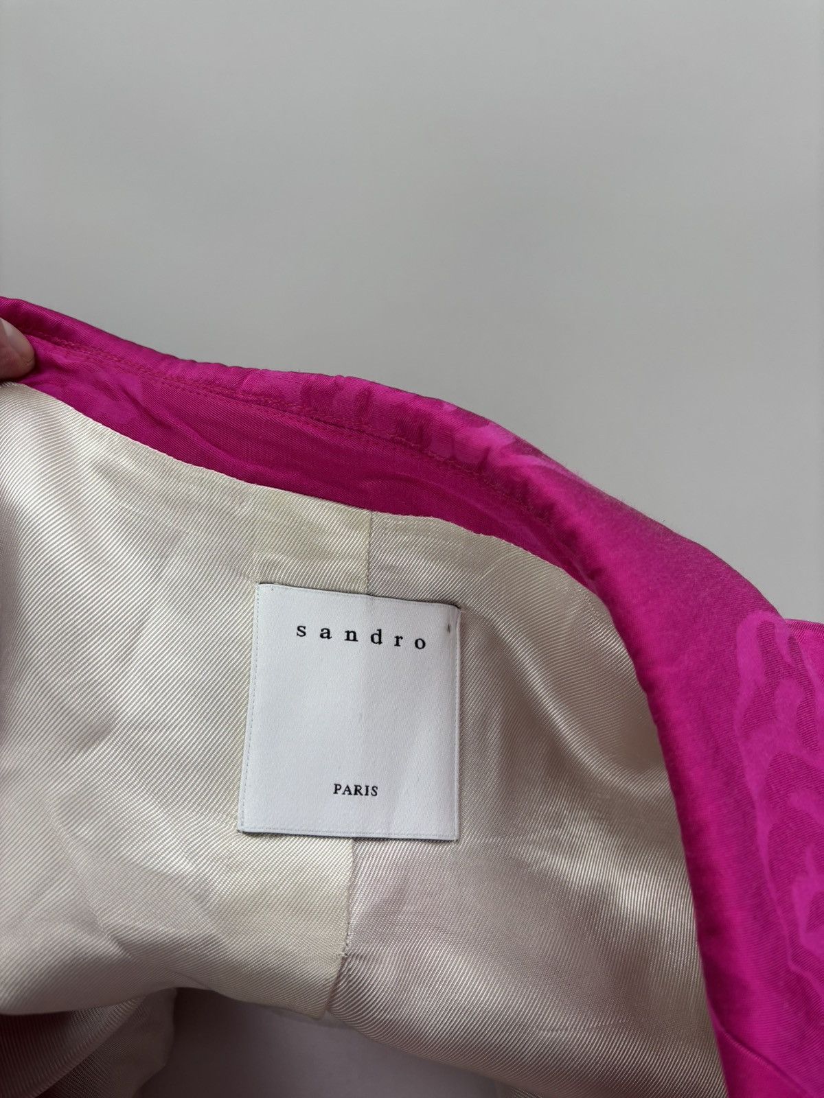 Sandro Womens blazer Sandro Paris Size 40 Color Pink Size M / US 6-8 / IT 42-44 - 11 Thumbnail