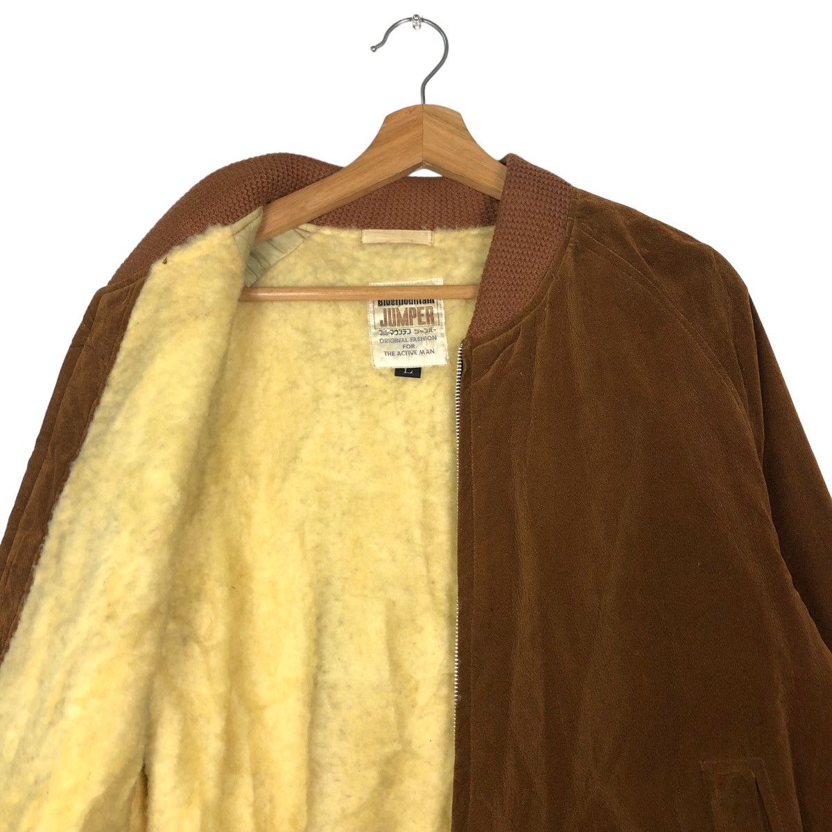 Japanese Brand 🔥Vintage Bomber Jacket Blue Mountain Jumper Issey Miyake Size US L / EU 52-54 / 3 - 12 Thumbnail