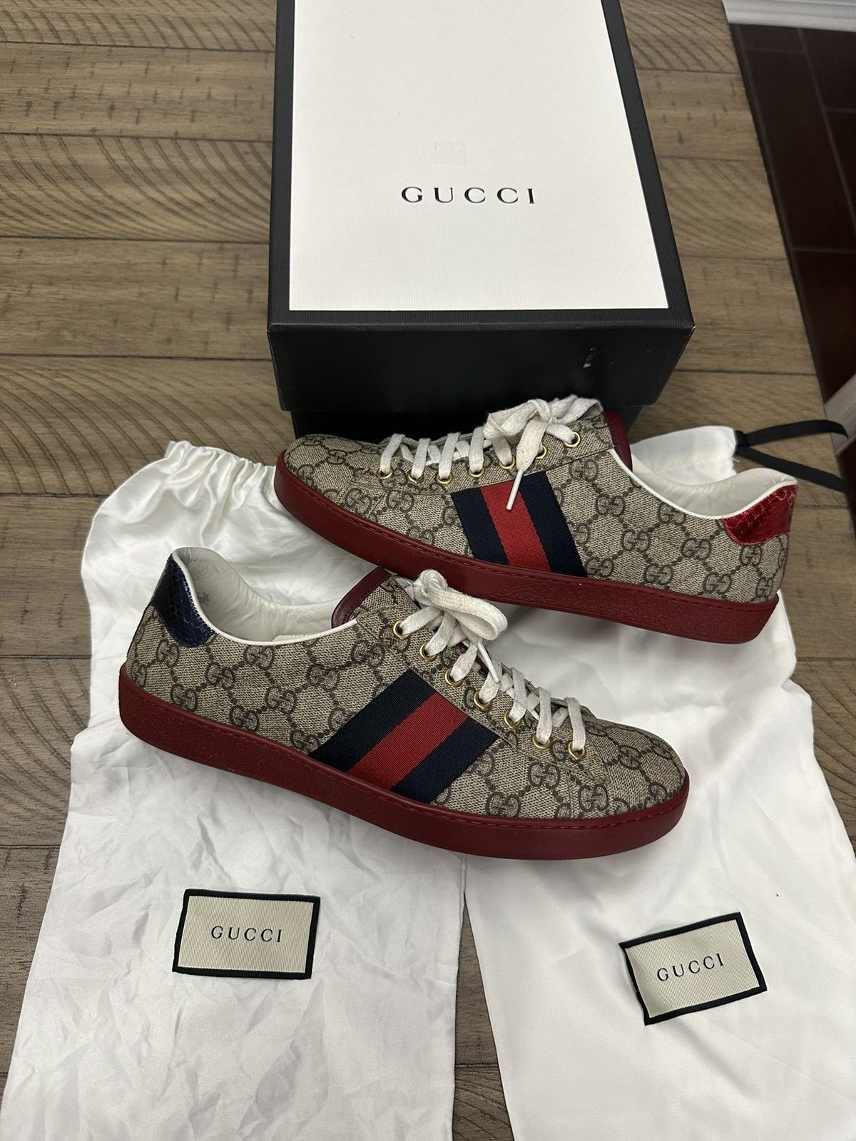 Gucci Gucci ace sneakers | Grailed