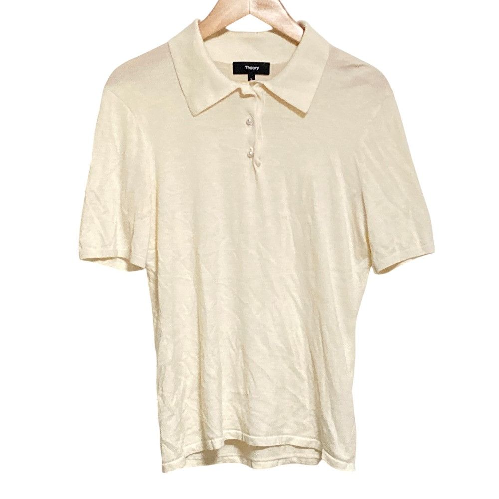 Theory Theory Theory REGAL WOOL Knit Polo Shirt Textile Tops DUTY FREE for USA Size ONE SIZE - 1 Thumbnail