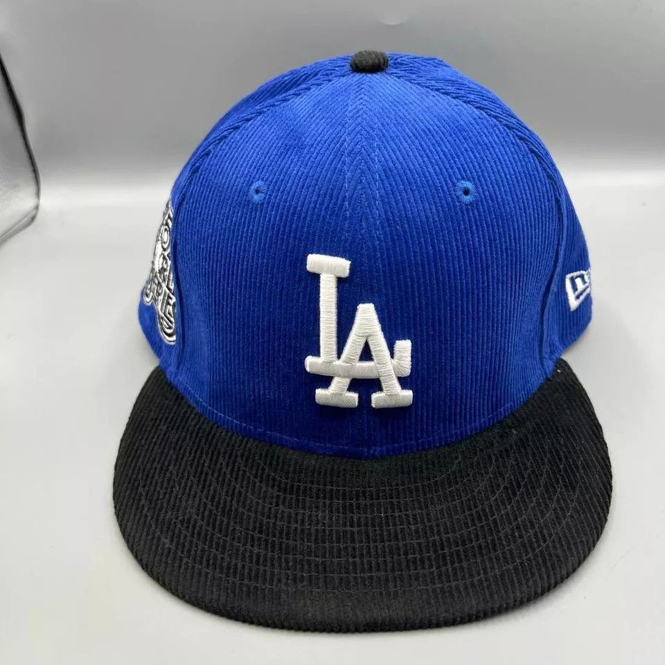 New Era Los Angeles LA Dodgers Hat Men 7 5/8 Corduroy Fitted Cap New Size ONE SIZE - 5 Thumbnail