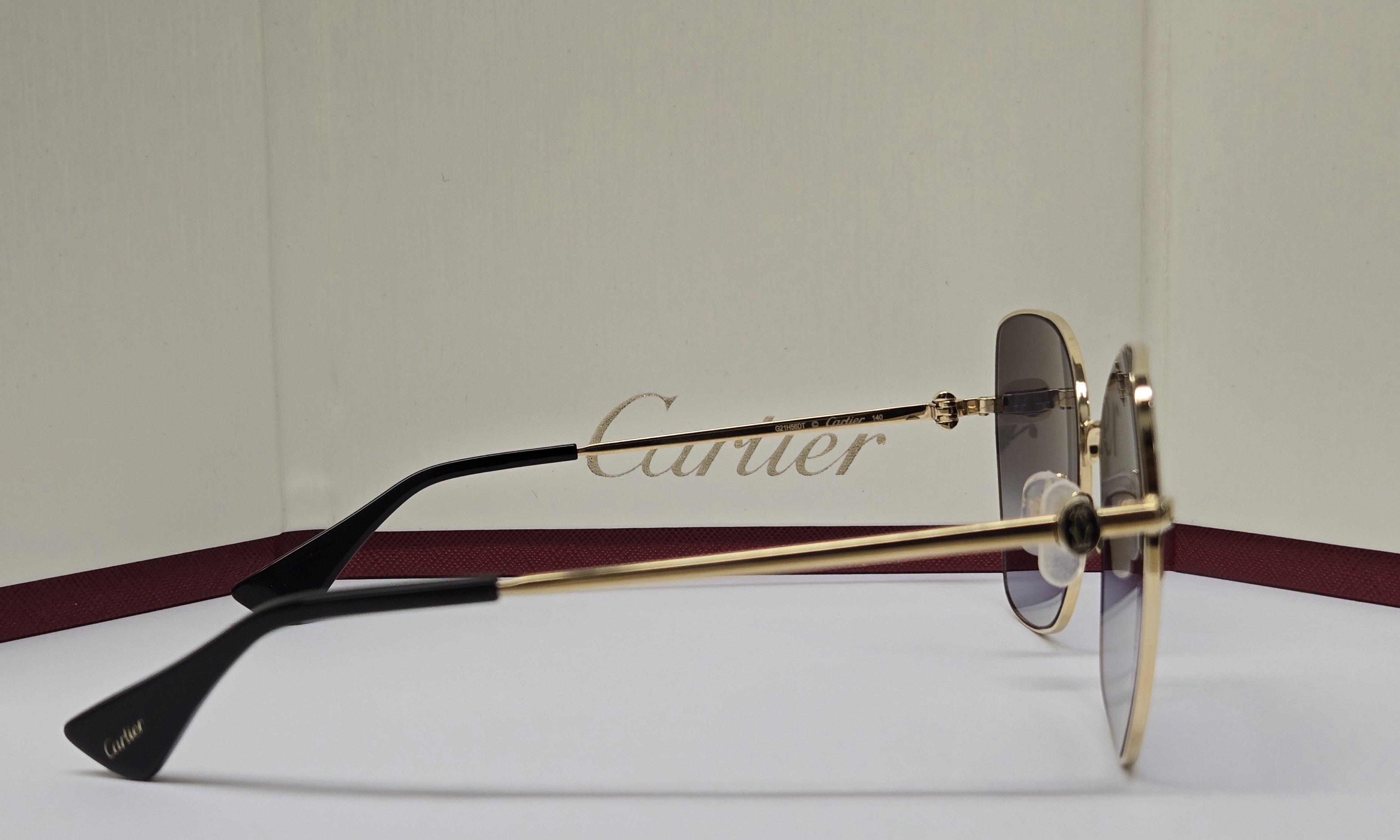 Cartier Cartier Gold Titanium Sunglasses Size ONE SIZE - 6 Thumbnail