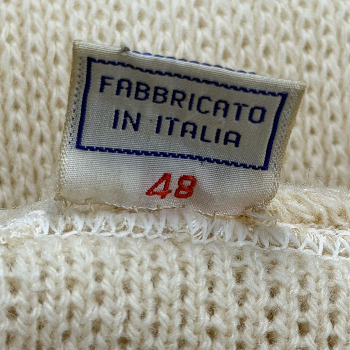 Colmar Vintage 70s Colmar Italy Full-Zip Knit Cardigan Jacket Cream Size US S / EU 44-46 / 1 - 6 Thumbnail