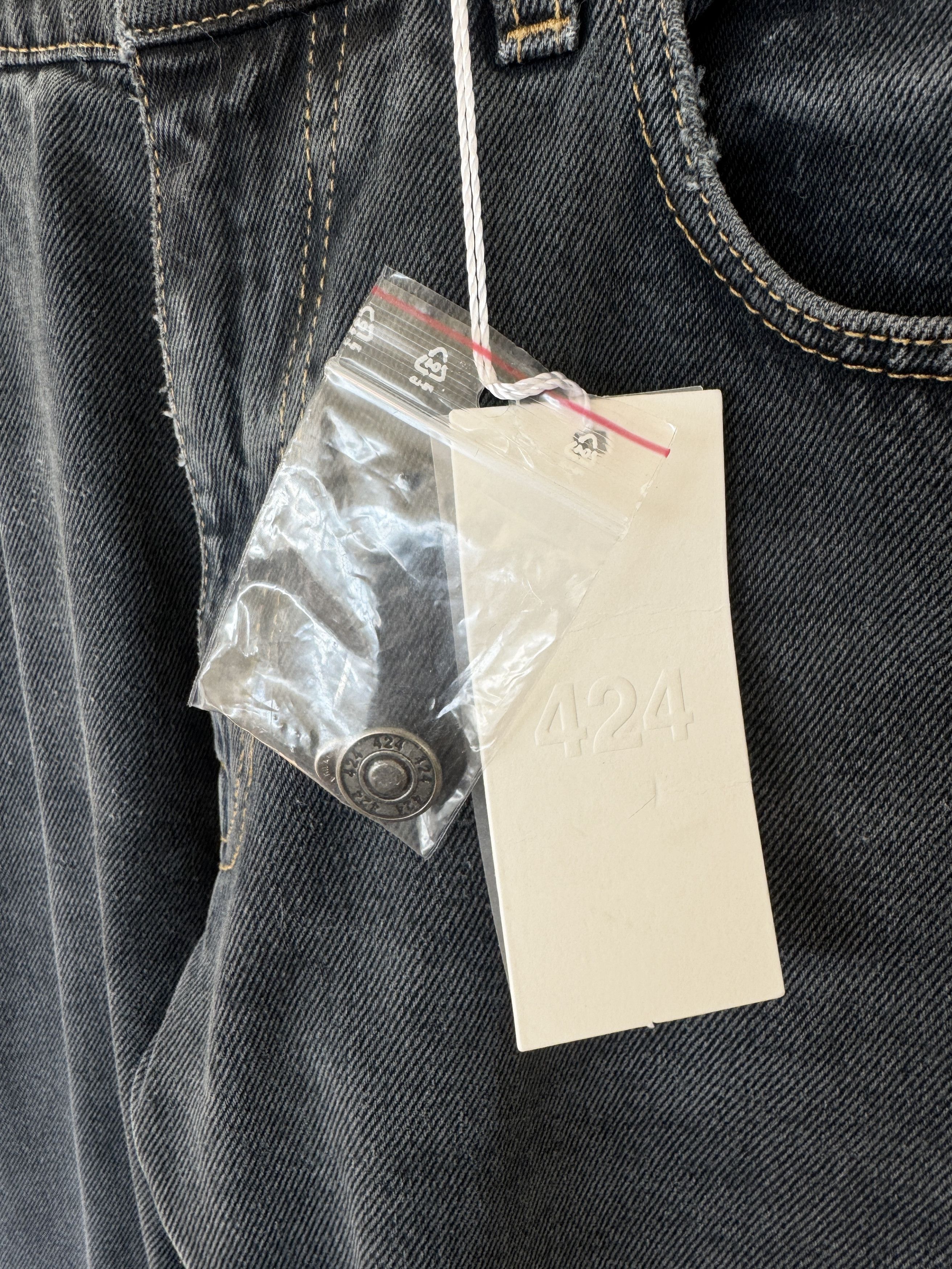 424 424 Gray Wash Denim NWT Size US 34 / EU 50 - 7 Thumbnail