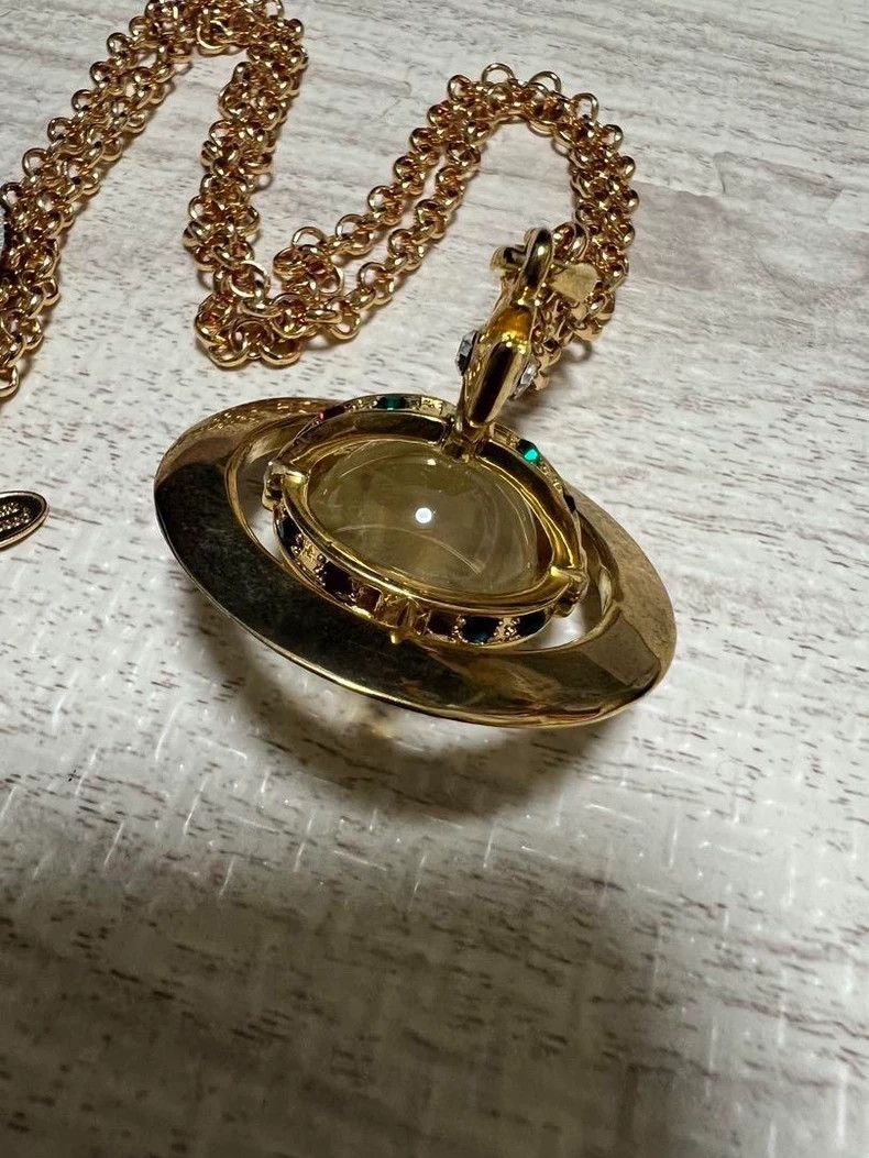 Vivienne Westwood Vivienne Westwood Vintage gold transparent orb necklace Size ONE SIZE - 2 Thumbnail