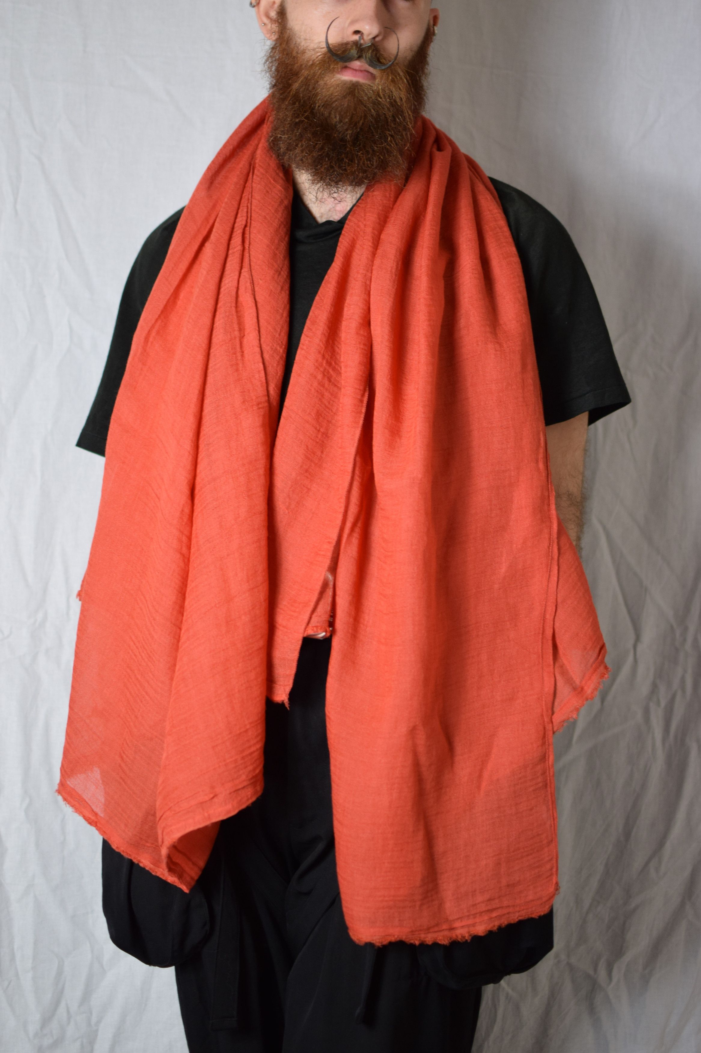 Julius Julius PF19 Orange Scarf - 667STU1 Size ONE SIZE - 1 Thumbnail