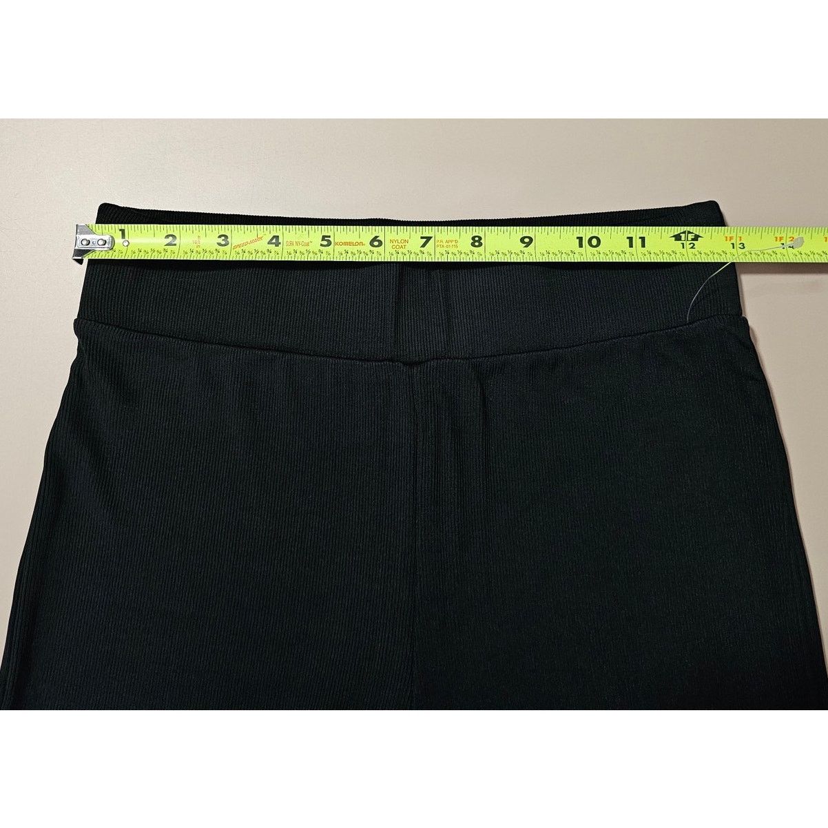 Allsaints NWT ALLSAINTS Black Ribbed Liliana Stirrup Leggings Pants 6 Size 28" / US 6 / IT 42 - 4 Thumbnail