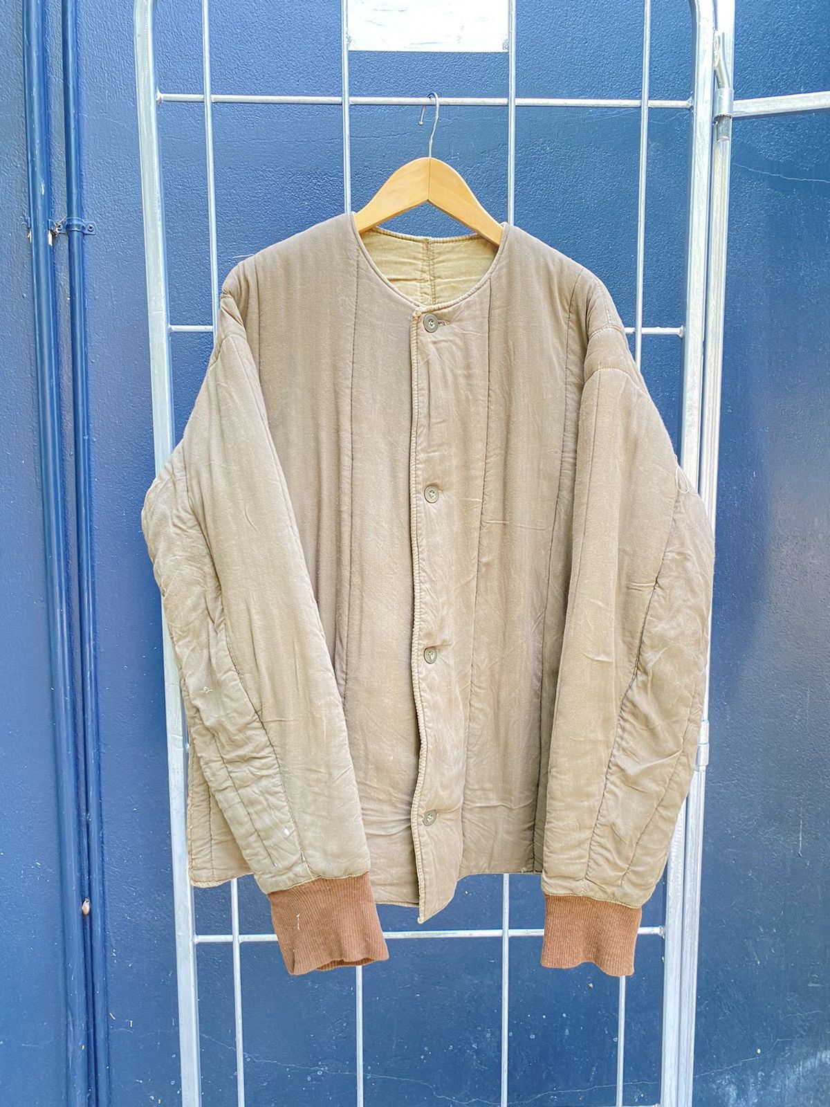 image of Vintage Czech Military Liner Jacket in Brown, Men's (Size Medium)