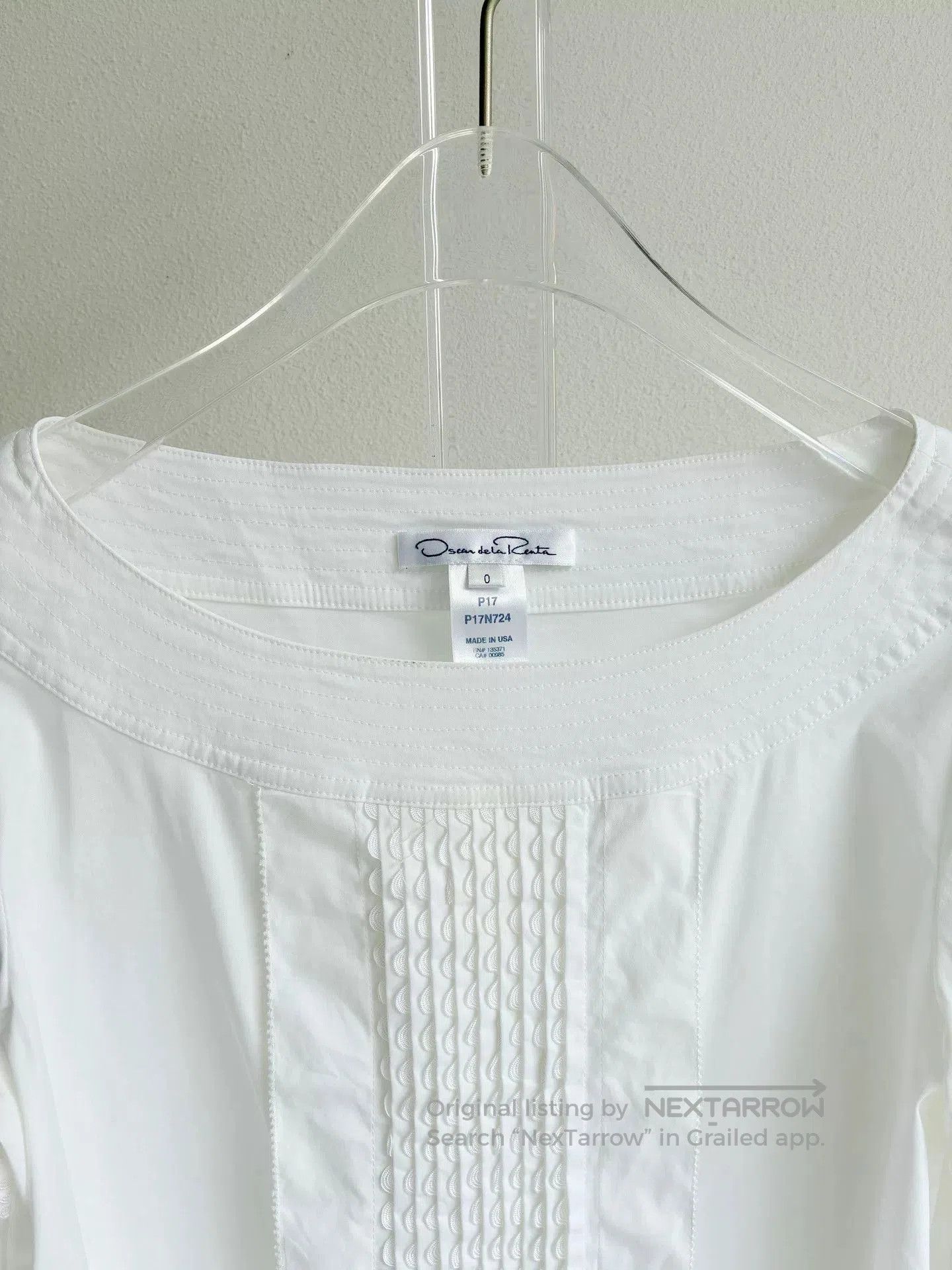 Oscar De La Renta Oscar de la Renta White Lace Blouse. Size XS / US 0-2 / IT 36-38 - 3 Thumbnail