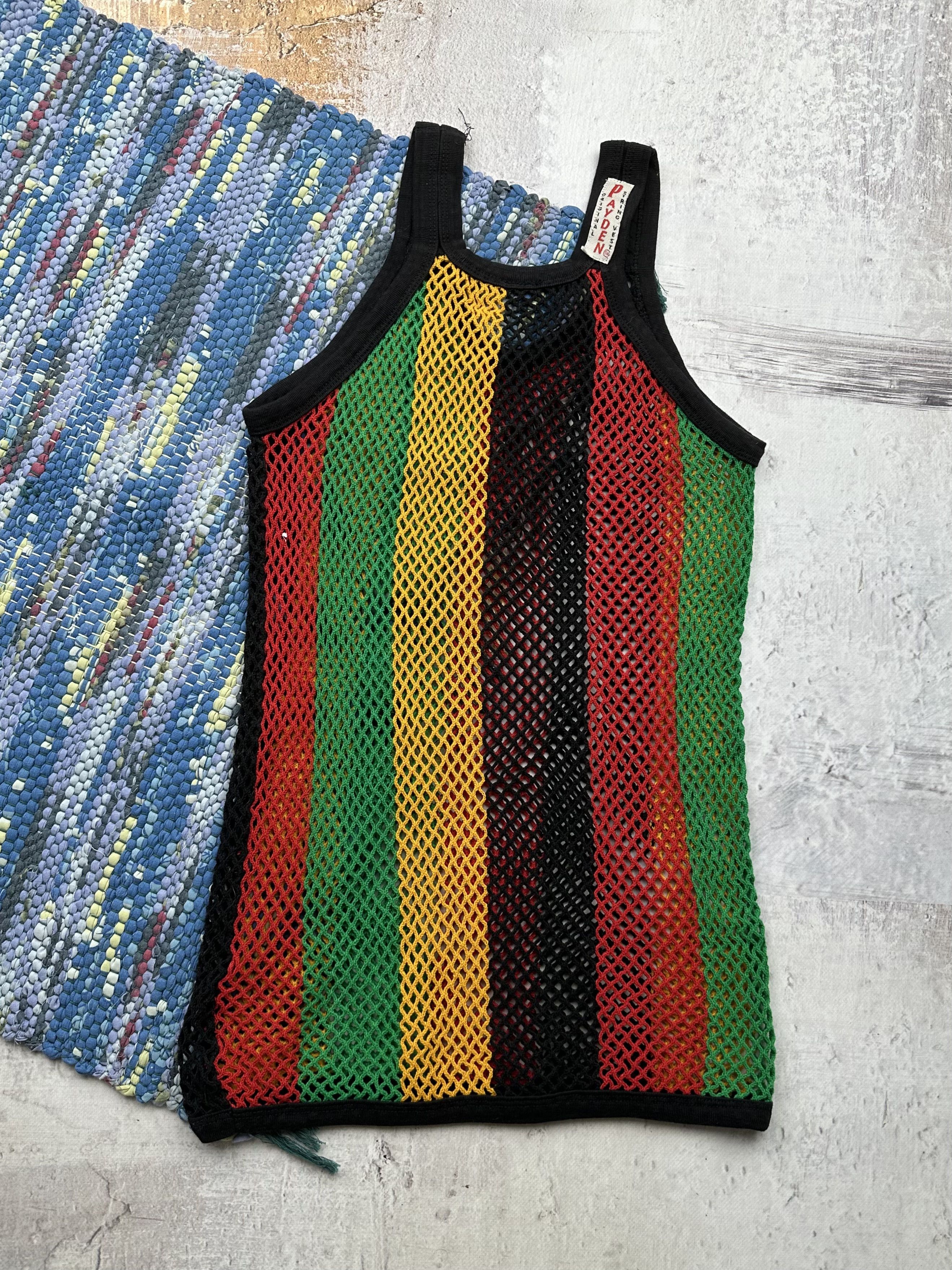 Vintage Vintage Mesh Tank Top A19(563) Size M / US 6-8 / IT 42-44 - 3 Thumbnail