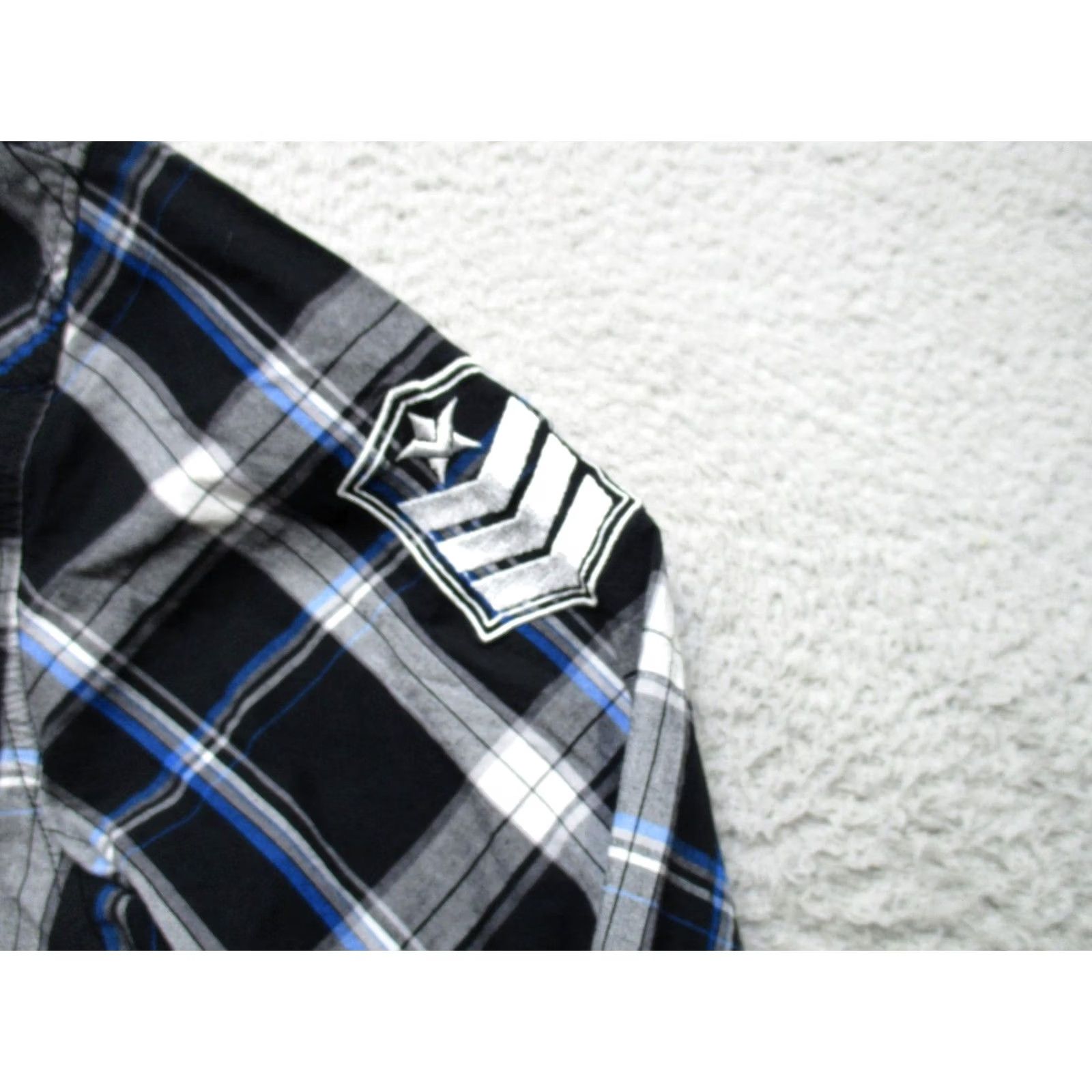 Affliction Affliction Shirt Mens L Black Plaid Long Sleeve Button Up Embroidered Western Size US L / EU 52-54 / 3 - 4 Thumbnail