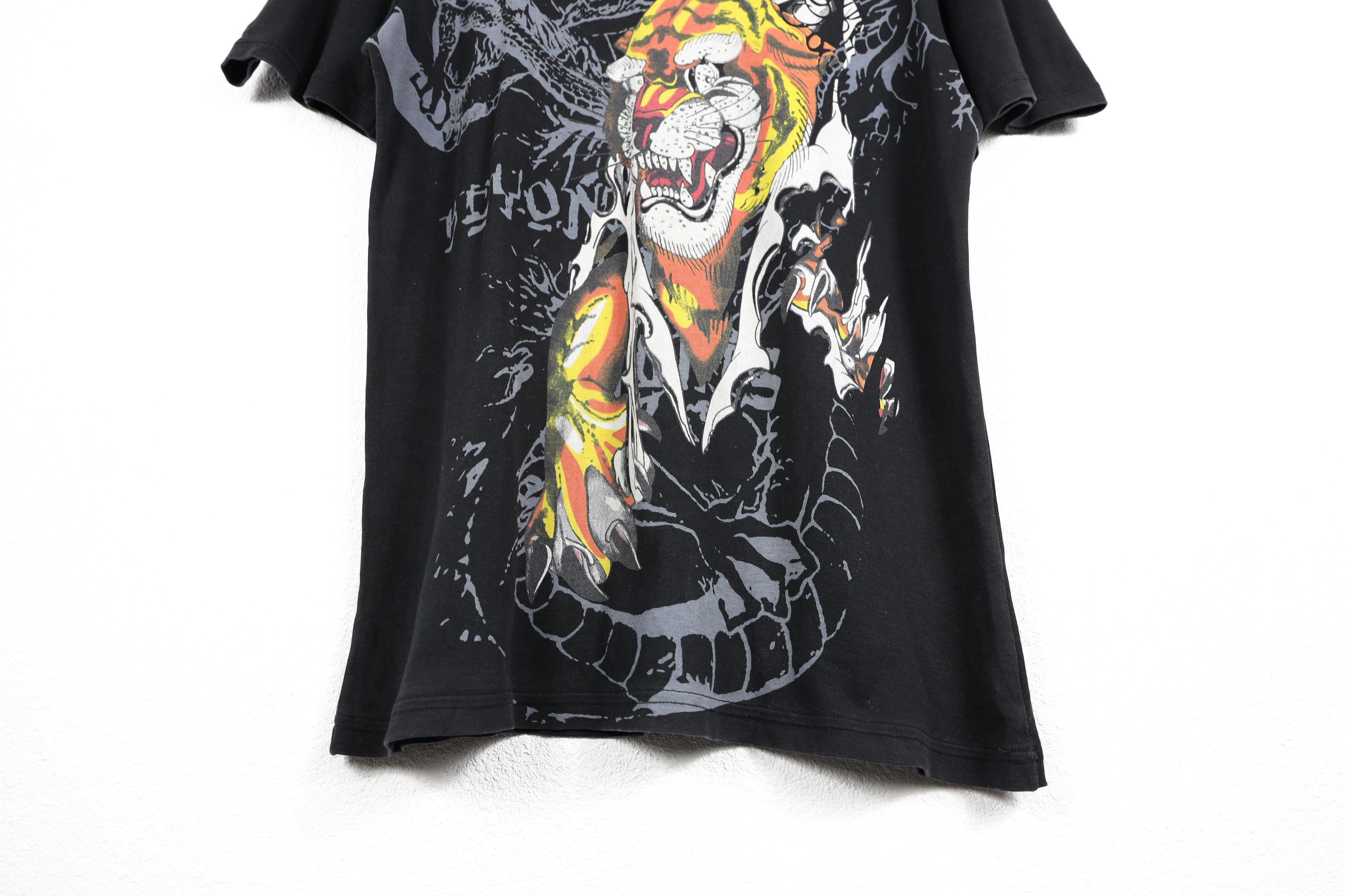 Christian Audigier Vintage Ed Hardy by Christian Audigier Tiger Graphic T-shirt Size US XL / EU 56 / 4 - 3 Thumbnail