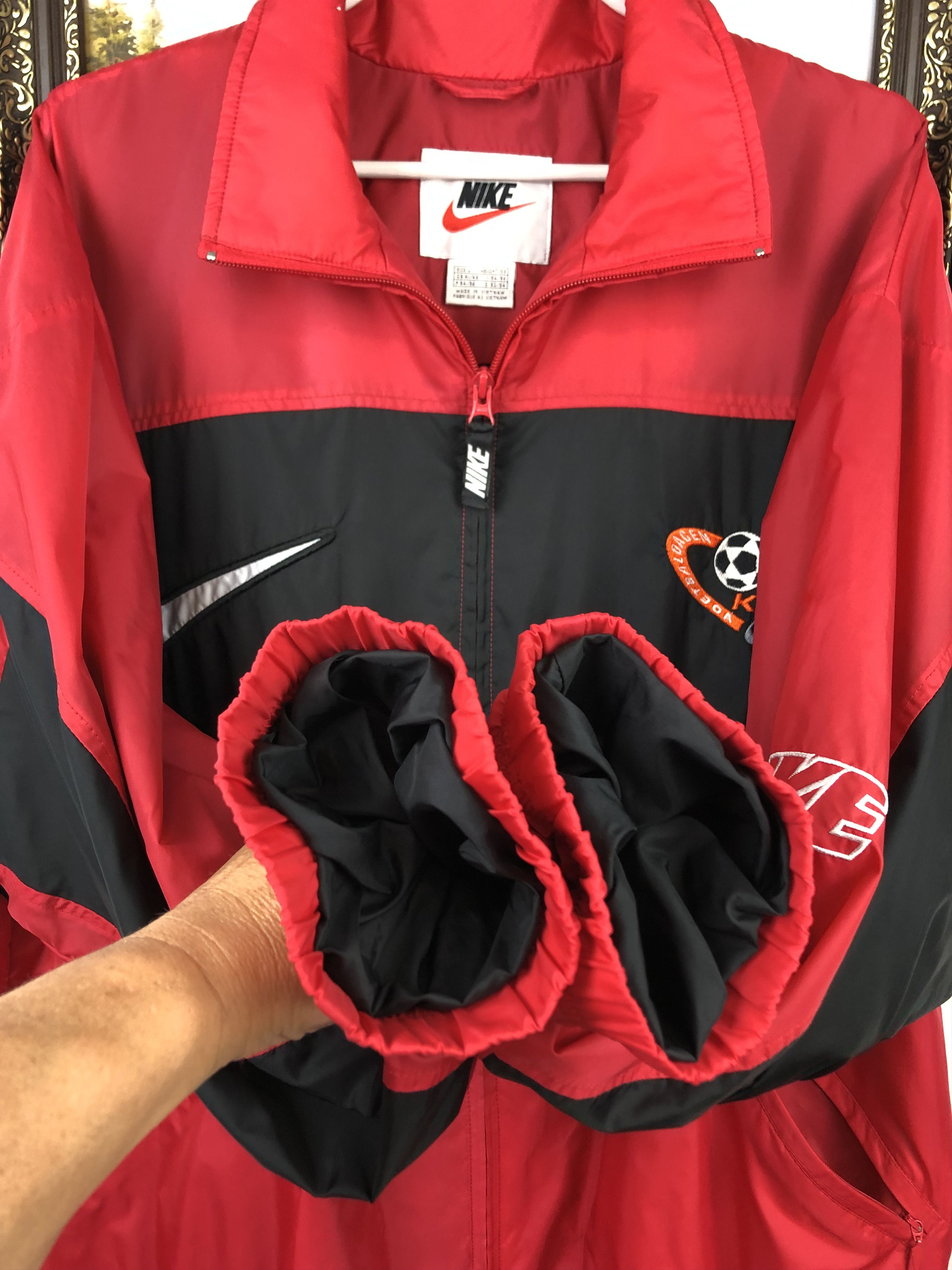 Nike Vintage Nike Netherlands Holland Jacket Soccer Windbreaker Size US L / EU 52-54 / 3 - 9 Thumbnail
