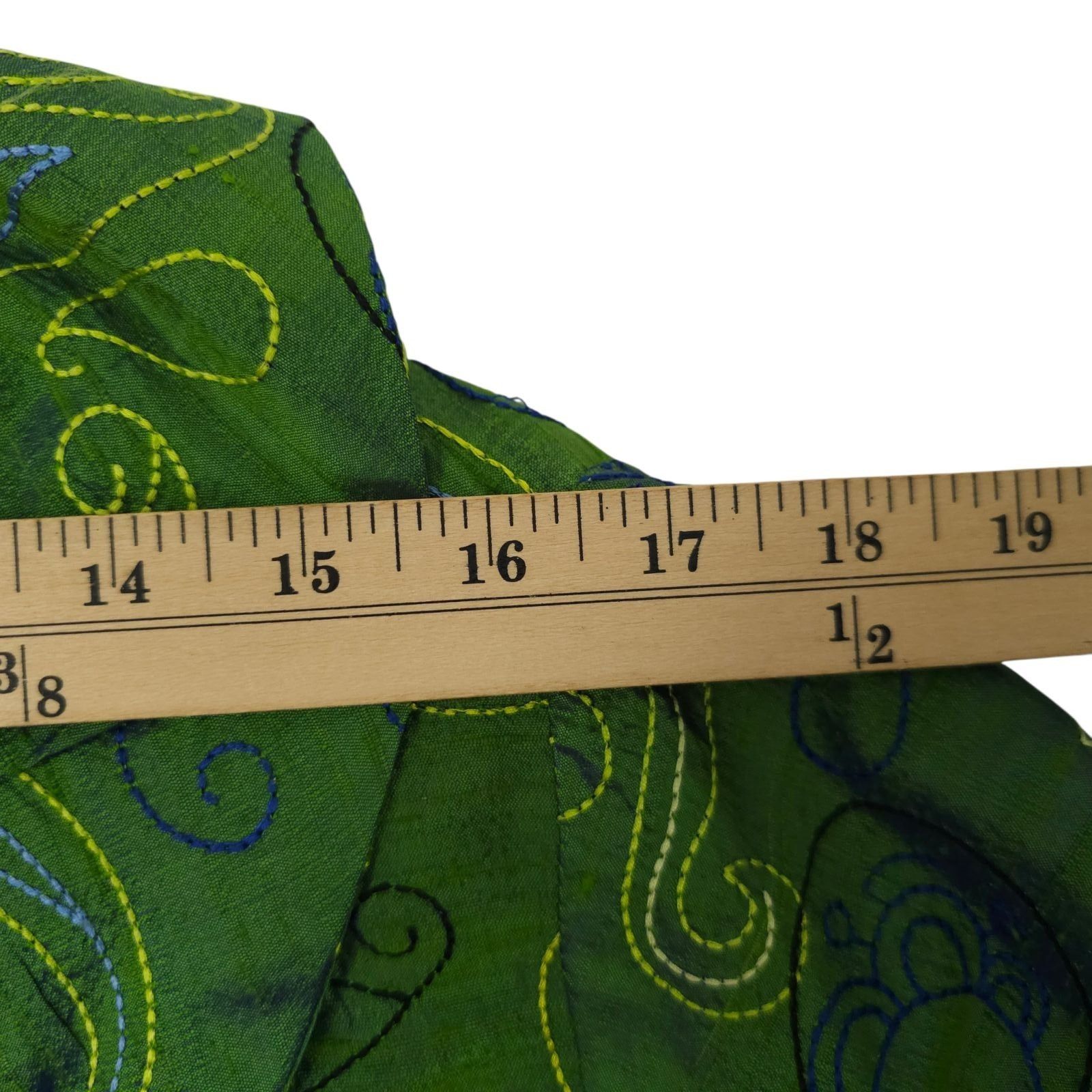 Other Bleu Bayou XL Paisley Silk Jacket Ruffle Lagenlook Fairycore Size XL / US 12-14 / IT 48-50 - 19 Thumbnail