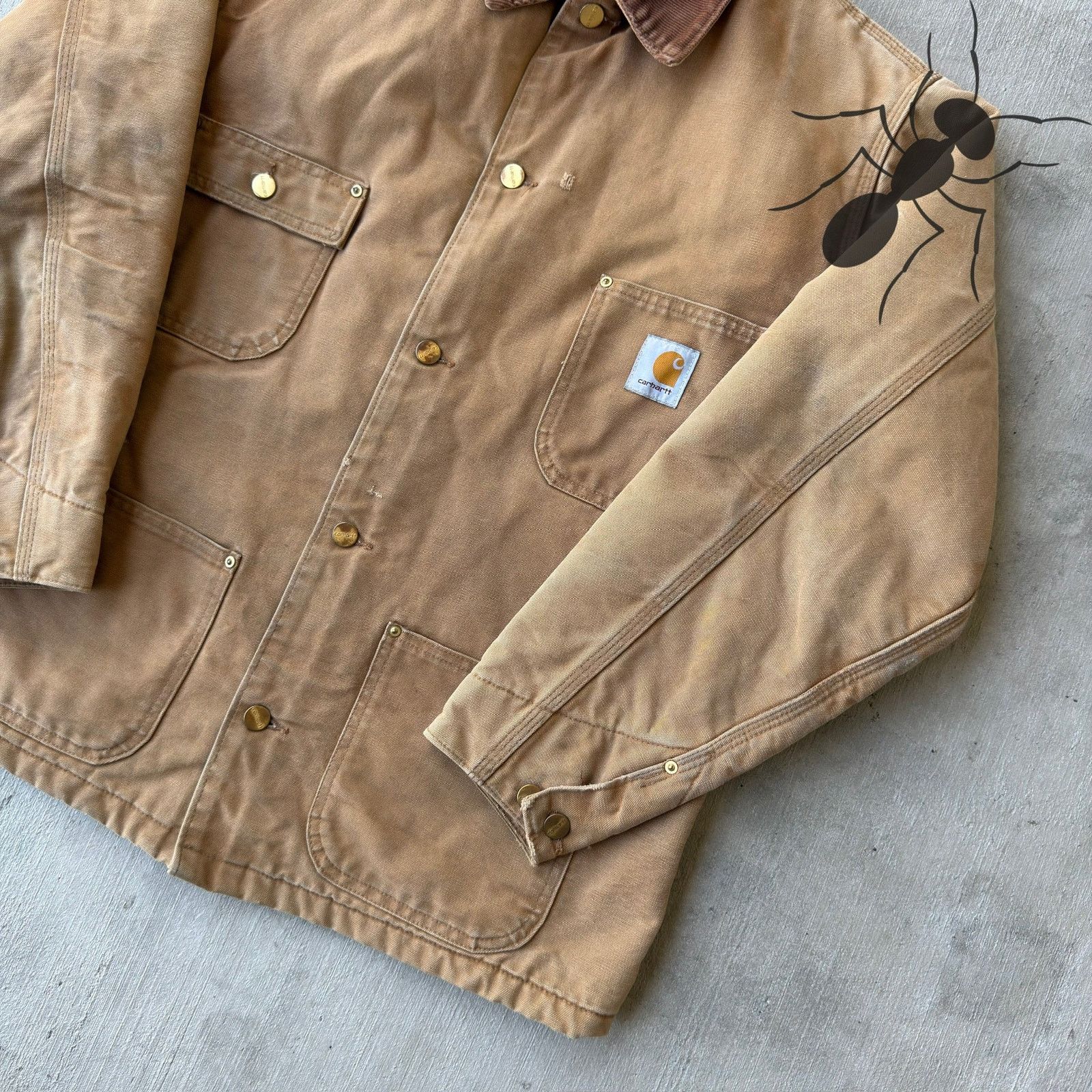 Carhartt × Vintage Carhartt C001 BRN brown chore work wear jacket Size US M / EU 48-50 / 2 - 3 Thumbnail