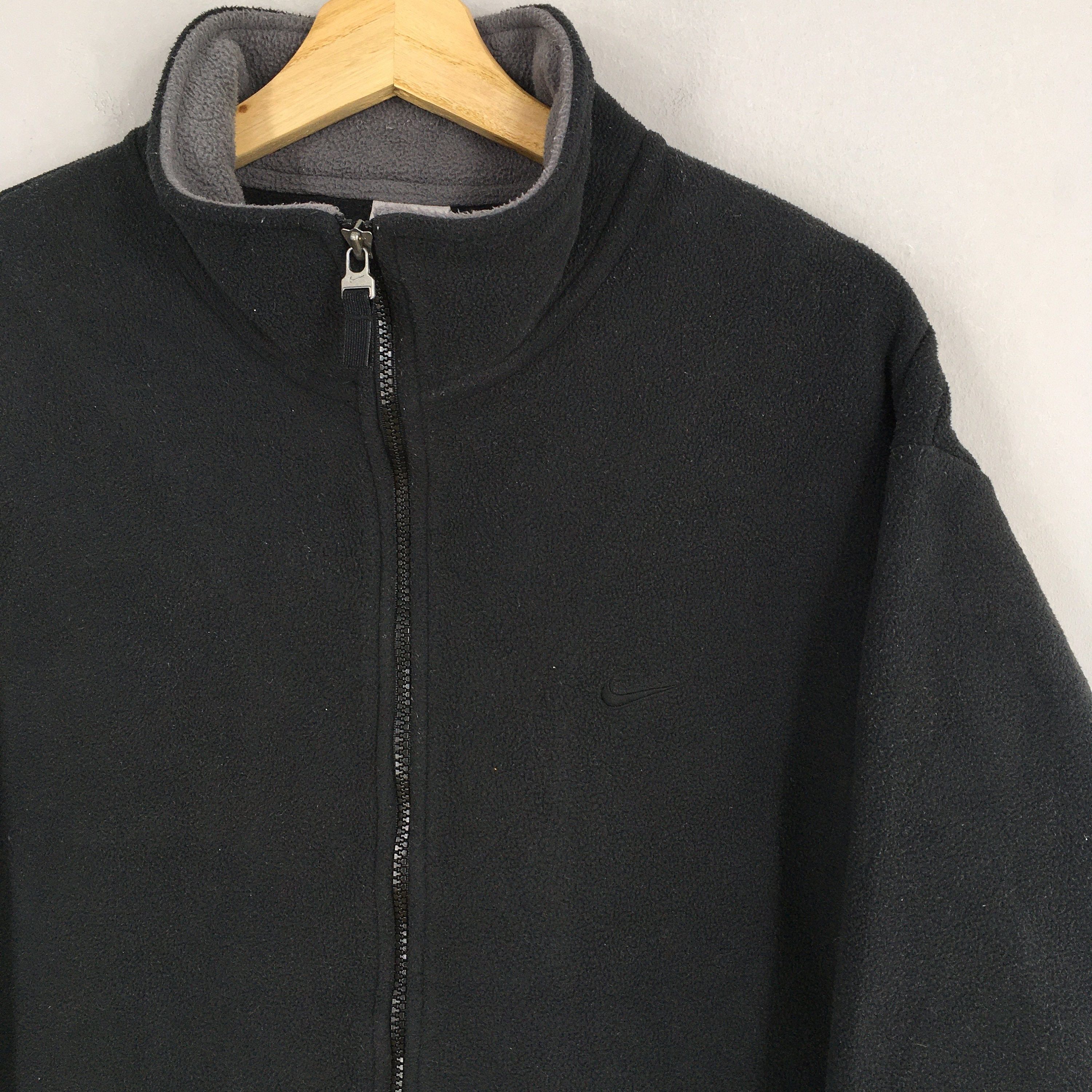 Nike × Sports Specialties Vintage Y2K Nike Swoosh Black Fleece Sweater XLarge Size US XL / EU 56 / 4 - 2 Thumbnail