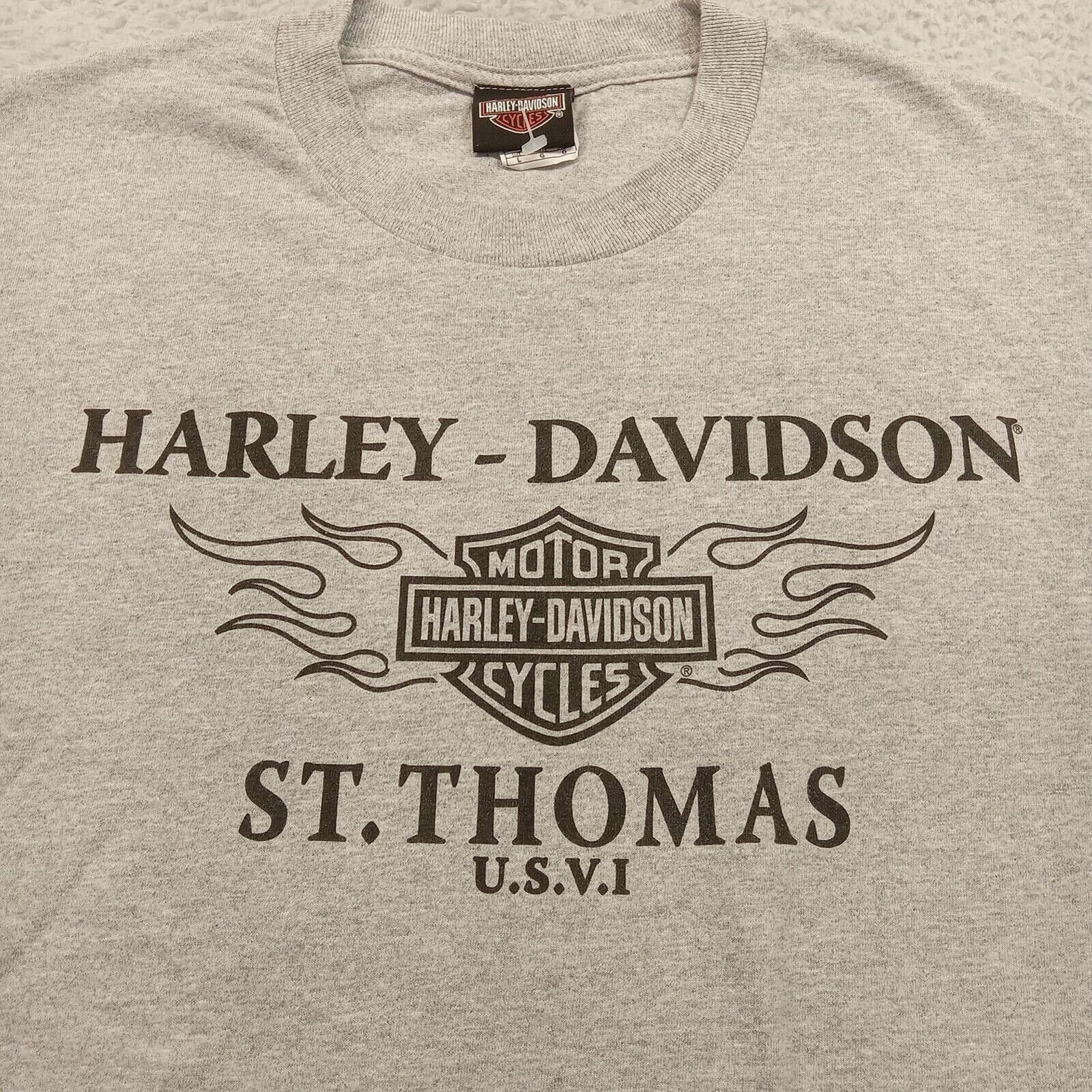 Harley Davidson Harley Davidson T-Shirt L Men's Biker Motorcycle St. Thomas Size US L / EU 52-54 / 3 - 3 Thumbnail