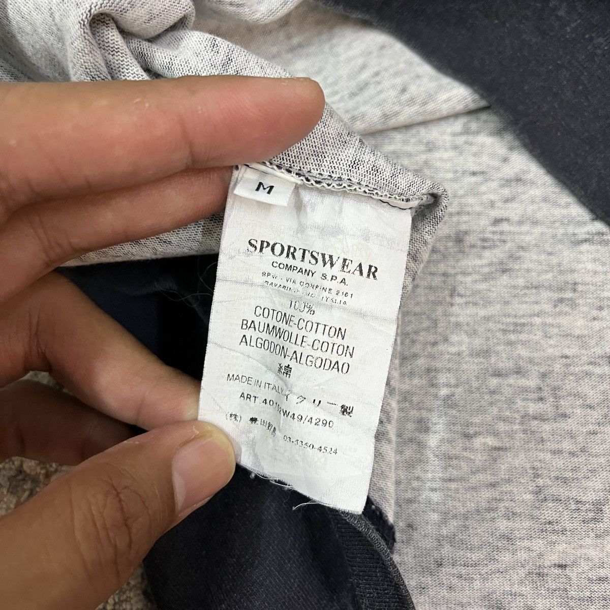 Stone Island × Vintage Vintage Stone Island Cut & Sewn S/S Tee Size US L / EU 52-54 / 3 - 6 Thumbnail