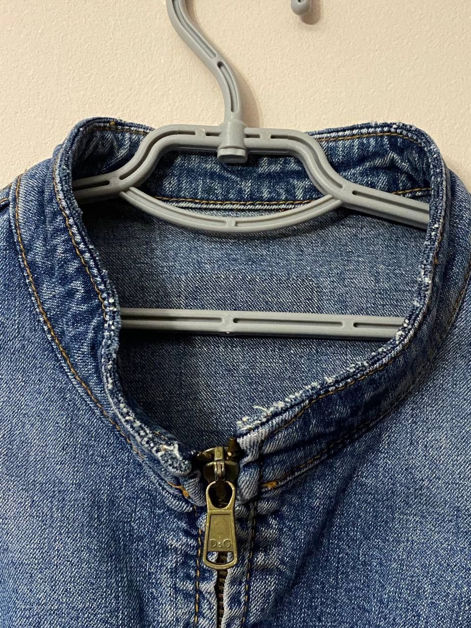 Dolce & Gabbana 💙Dolce&Gabbana Vintage Y2K Denim Zip Jacket Size M / US 6-8 / IT 42-44 - 3 Thumbnail