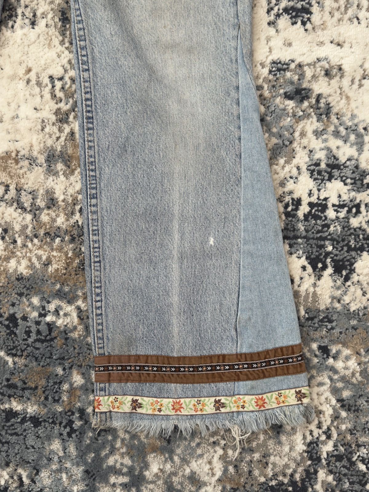 Levi's Vintage 1970 Levi Orange Tab Hippie Bell Bottoms Size US 31 - 3 Thumbnail