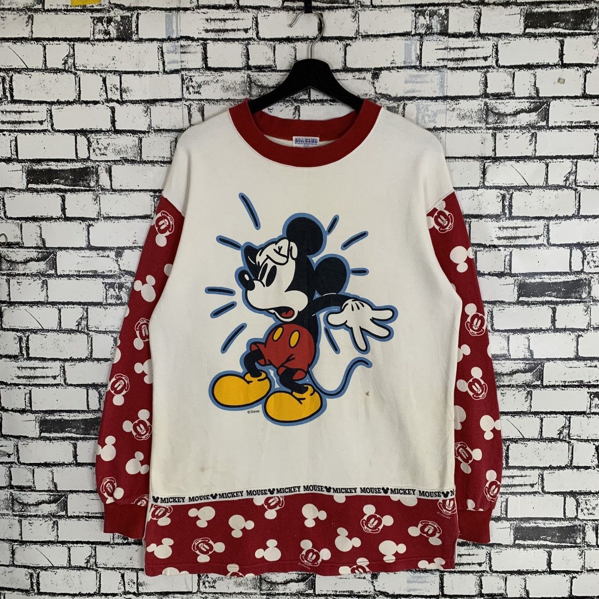 Disney Vintage Disney Mickey Mouse Sweatshirt Size L / US 10 / IT 46 - 1 Thumbnail