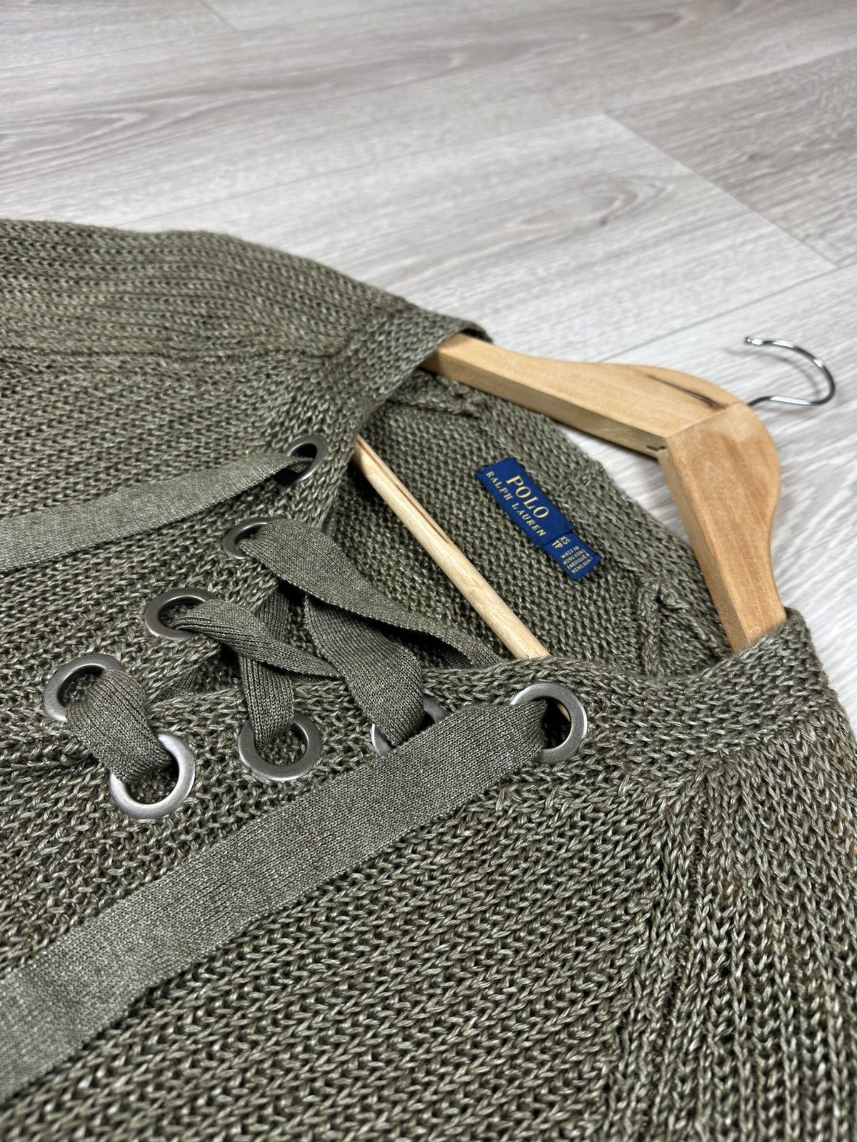 Polo Ralph Lauren Polo Ralph Lauren Linen Lace-Up Women's Sweater Size XS Size XS / US 0-2 / IT 36-38 - 4 Thumbnail