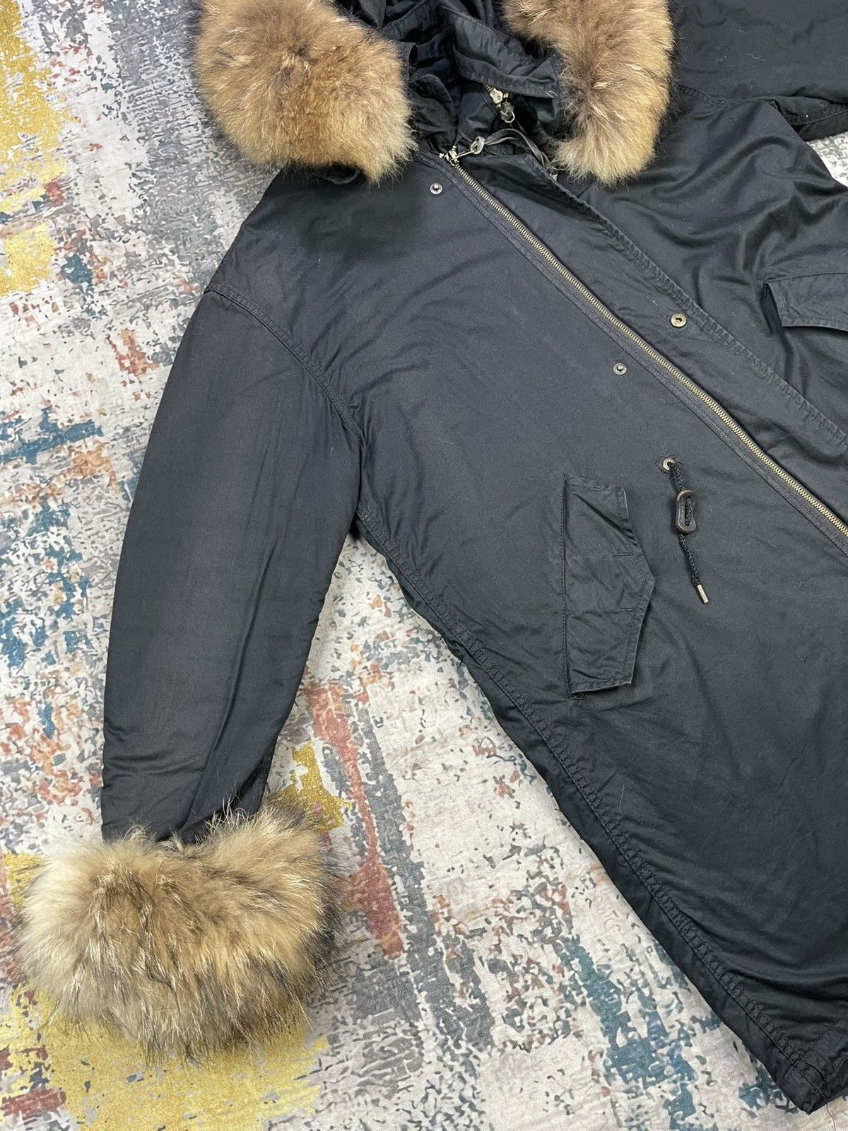 GOA Y2k GOA Apocalypse Racoon Fur Military Fishtail Parka Size US L / EU 52-54 / 3 - 6 Thumbnail