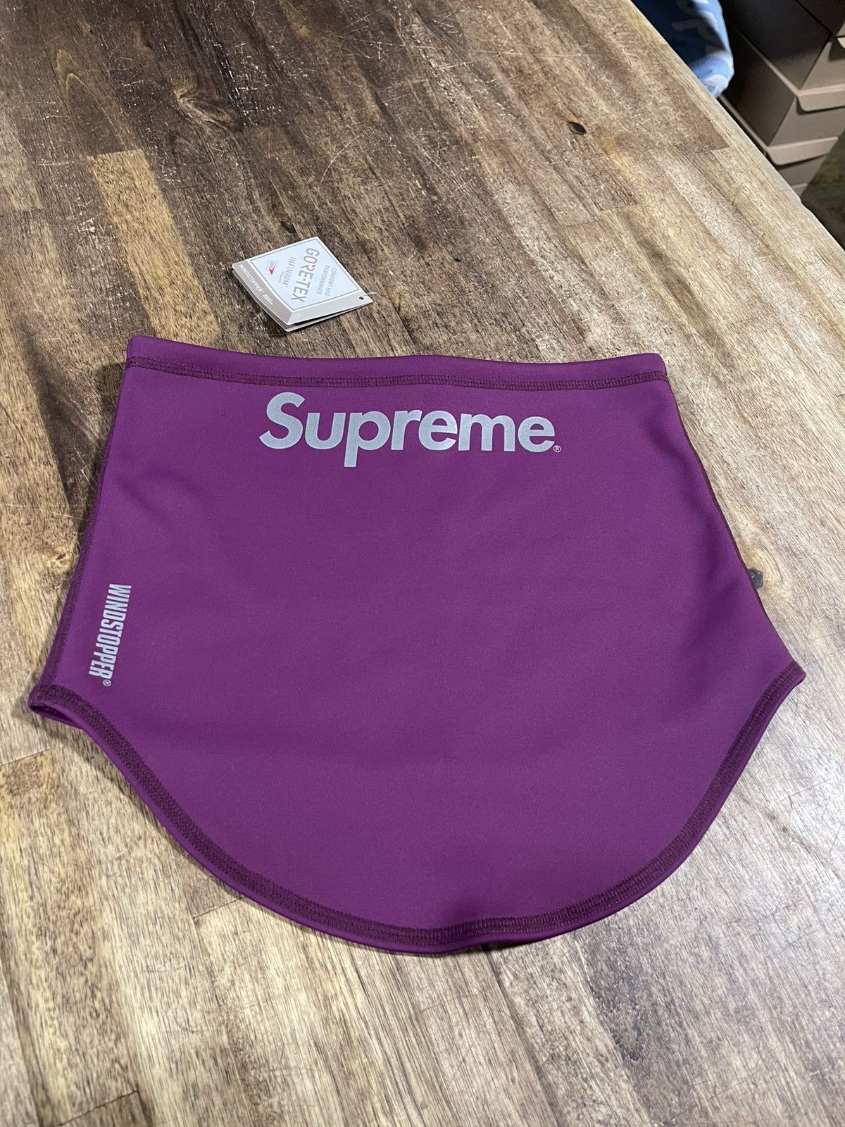 Supreme Supreme WINDSTOPPER Neck Gaiter Purple Fleece Ski | Grailed