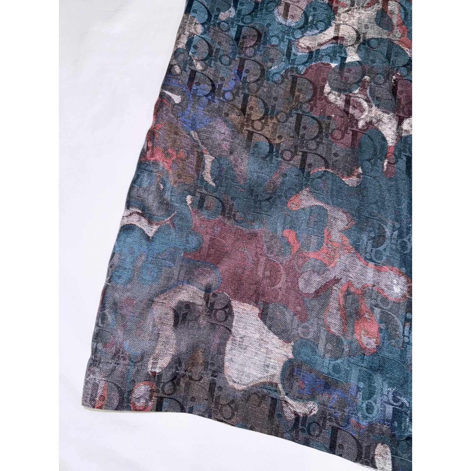 Dior Dior And Peter Doig Silk Cotton Camouflage Oblique Jacquard Size US 34 / EU 50 - 11 Thumbnail