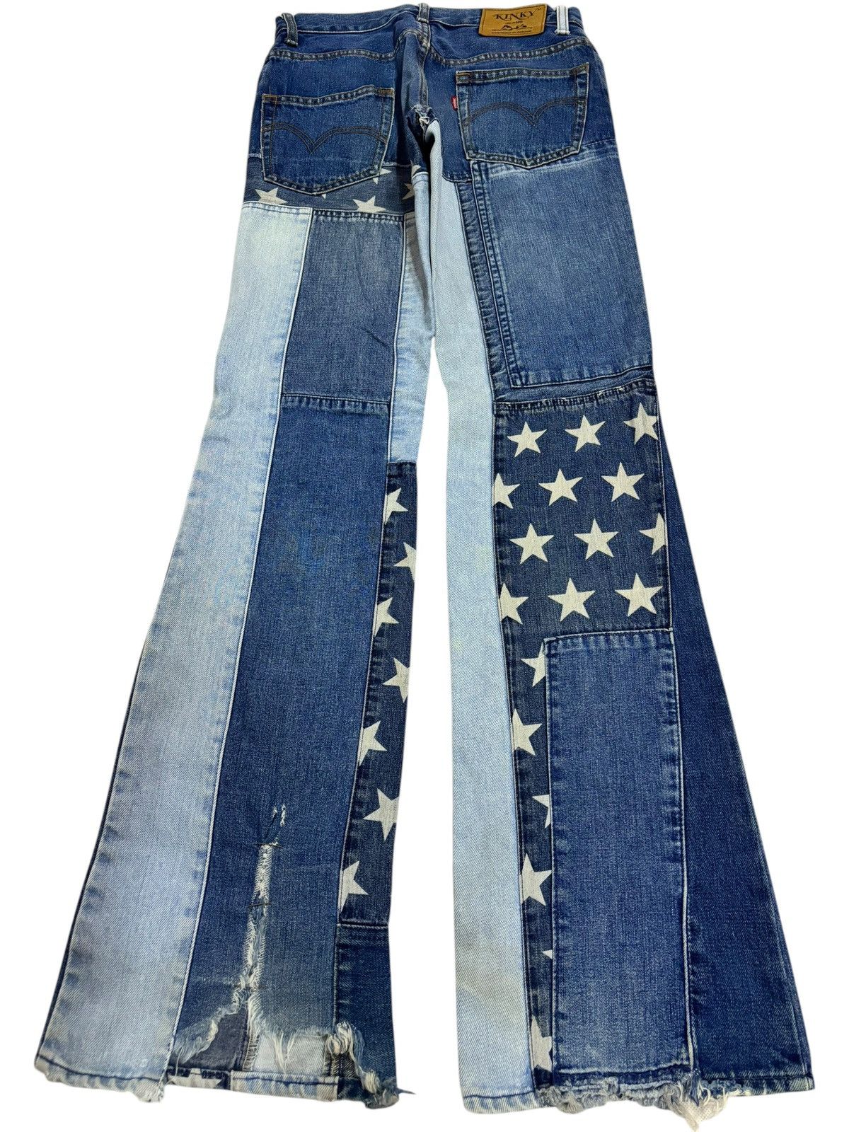 Beauty Beast Kinky Hysteric Glamour Flared Bootcut Patchwork Jeans Size US 28 / EU 44 - 4 Thumbnail