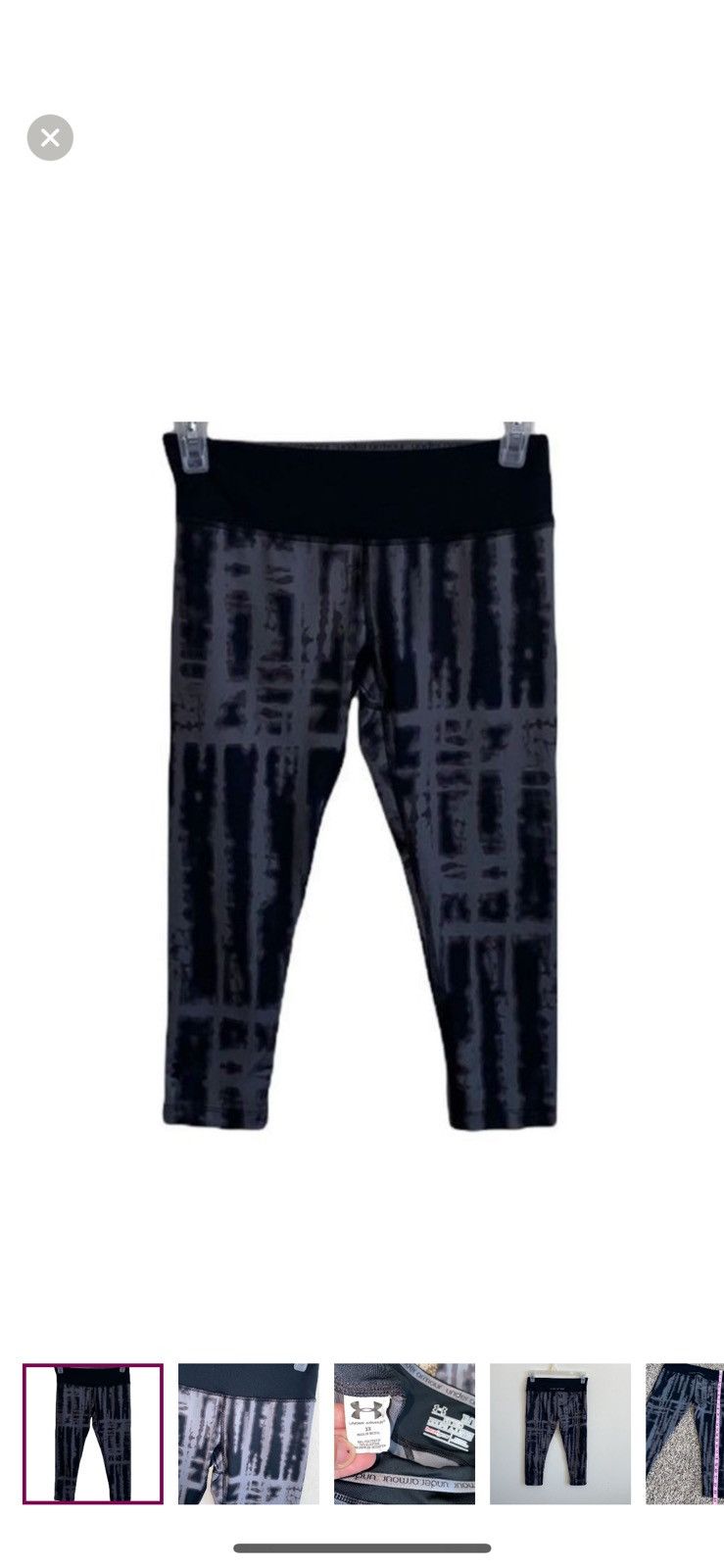 Under Armour Under armour XS fitted cropped leggings Size 26" / US 2 / IT 38 - 1 Thumbnail