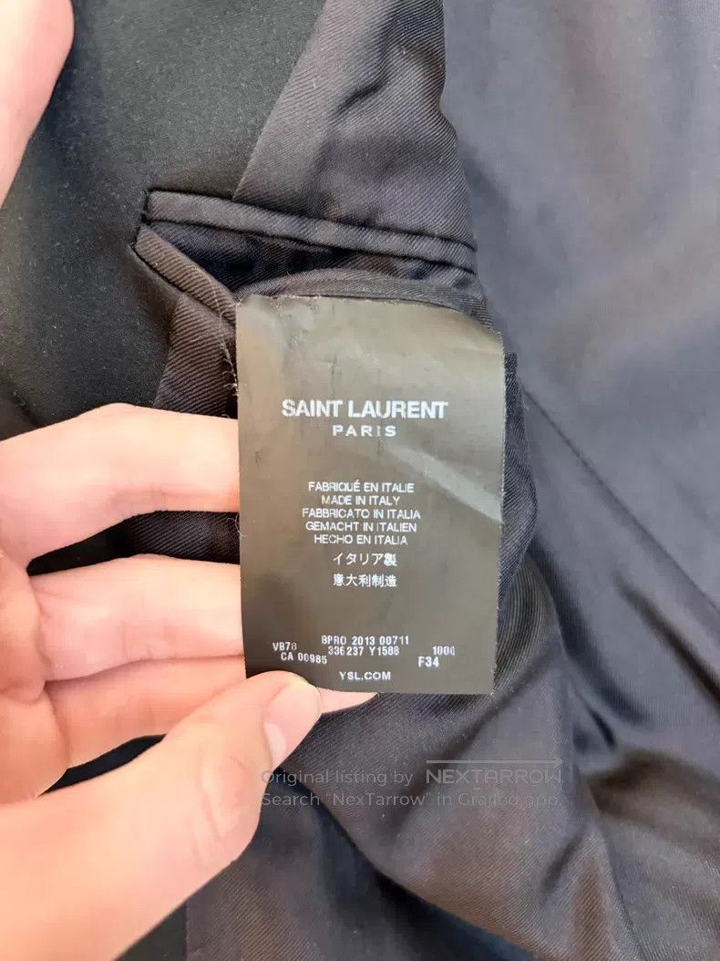 Saint Laurent Paris Saint Laurent Paris Swallow Tail Suit i Size XXS / US 00 / IT 34 - 4 Thumbnail