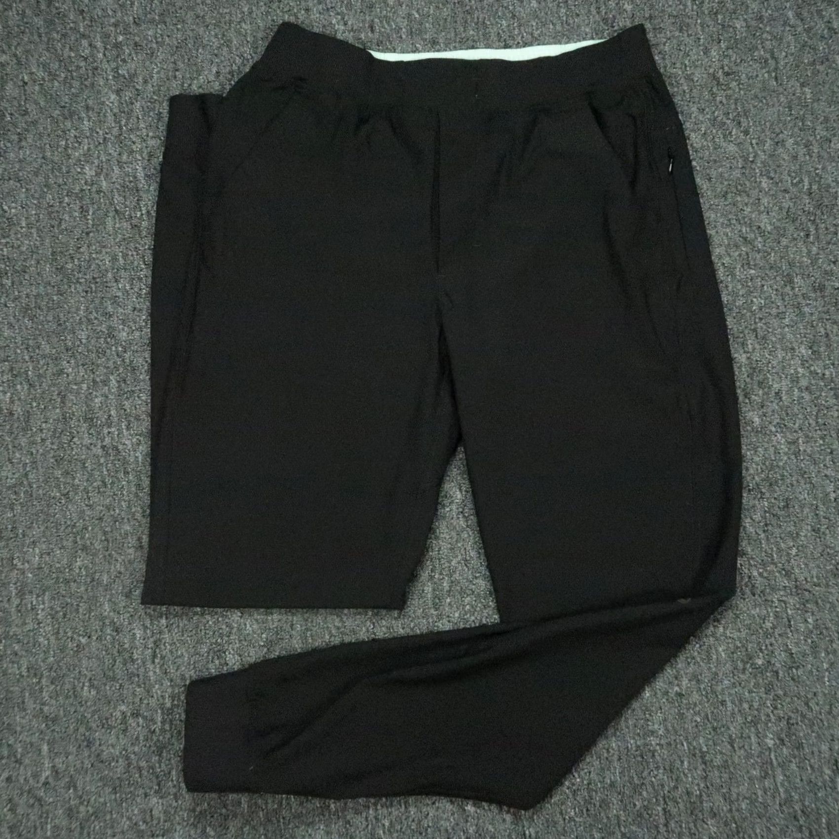 Vintage Birddogs Pants Mens Medium Black Joggers Performance Zip Pocket Lined Size US 31 - 2 Thumbnail