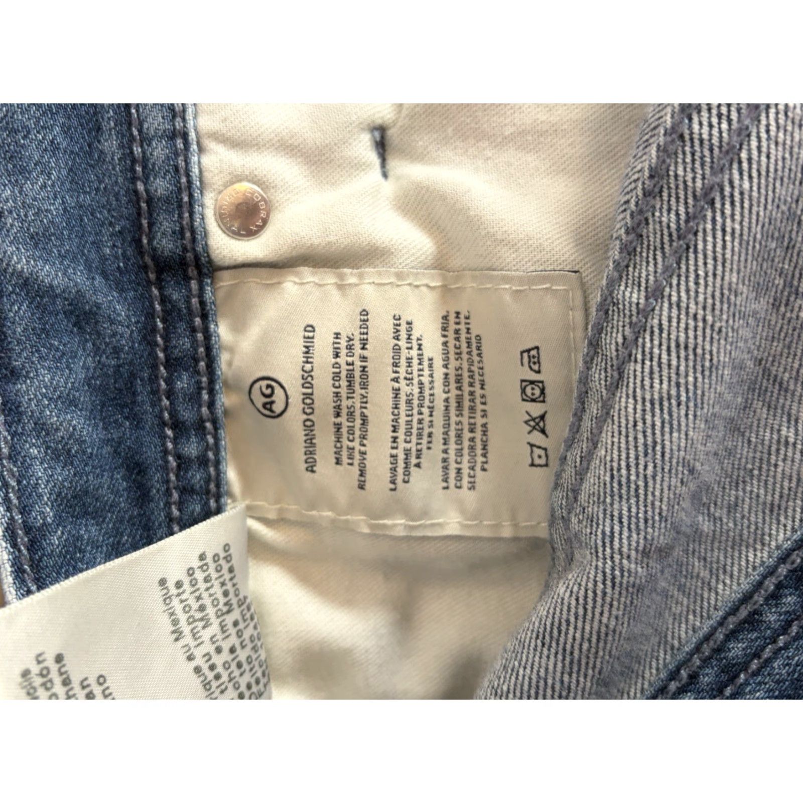 Vintage AG Adriano Goldschmied Men's Slim Straight Everett Jeans 40x33 Blue Denim Slim Size US 40 / EU 56 - 7 Thumbnail