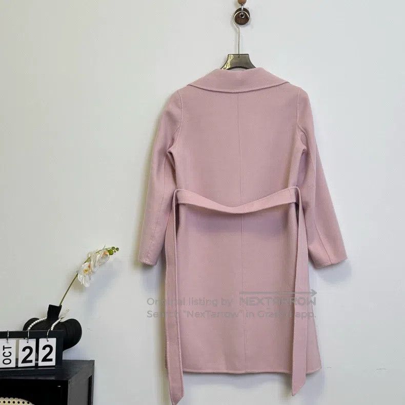 Max Mara Max Mara Pink Wool Overcoat Size 4XL / US 24-26 - 3 Thumbnail
