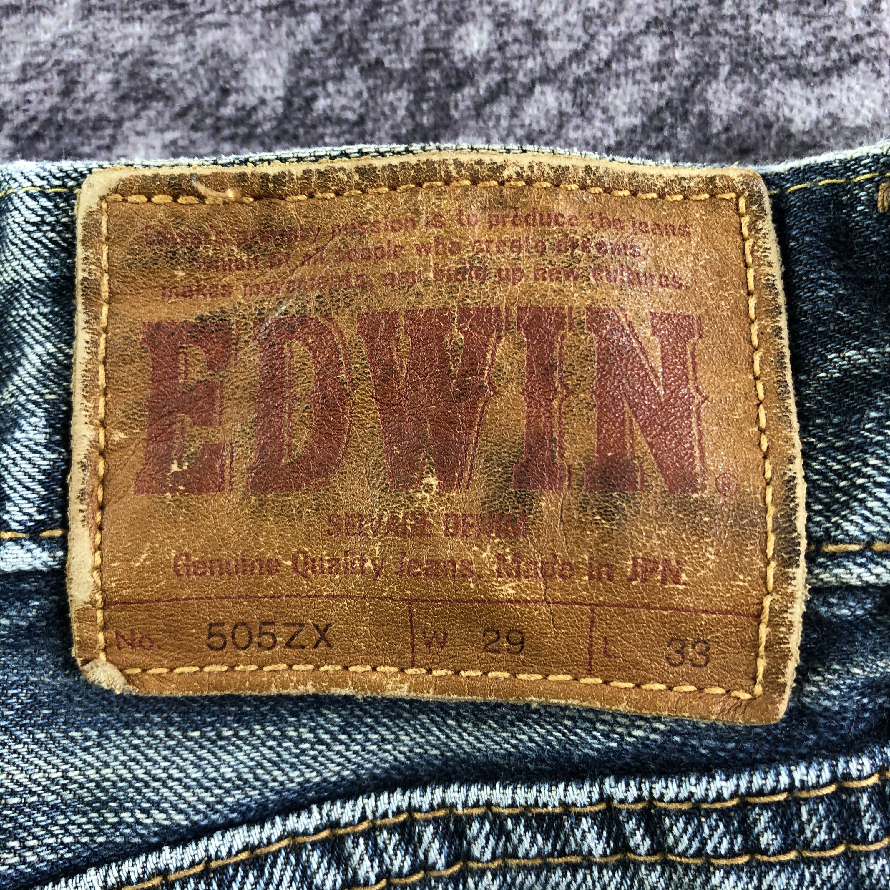 Edwin Vintage Edwin 505ZX Selvedge Jeans-JM3524 Size US 33 - 6 Thumbnail